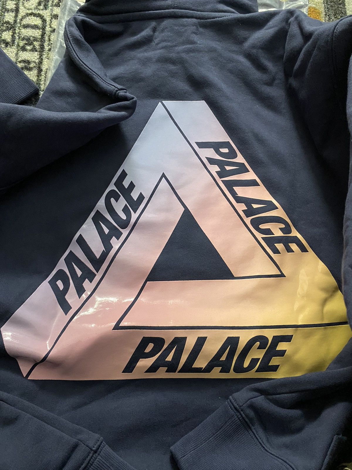 Palace Ombre Tri-Ferg Hoodie Navy