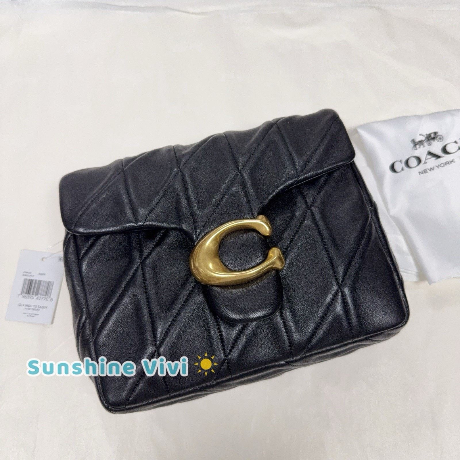 Coach NWT COACH Times Square Tabby Shoulder Bag CW629 Black Size ONE SIZE - 4 Thumbnail