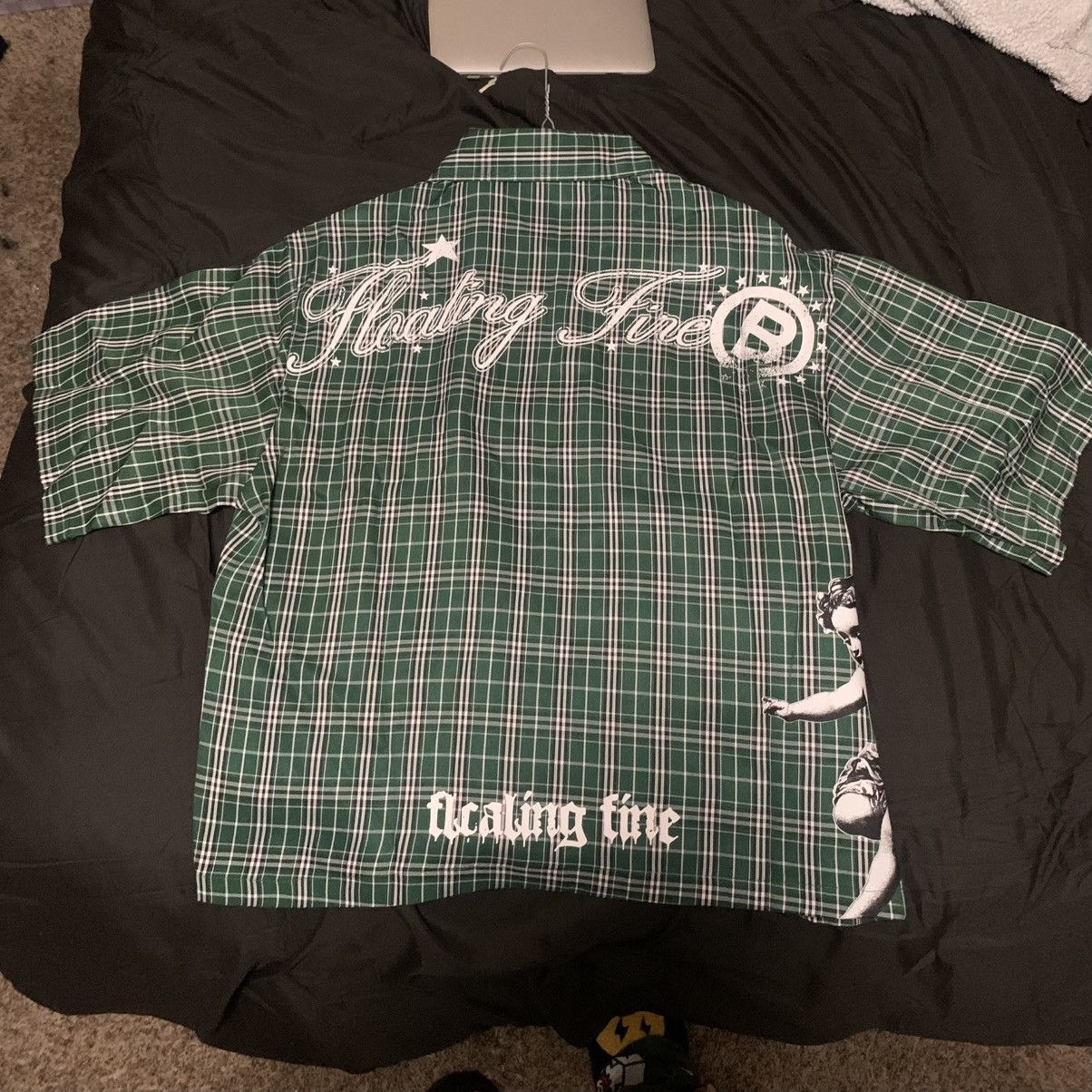 Other Angle Baby Green & Black button up Size US S / EU 44-46 / 1 - 2 Thumbnail