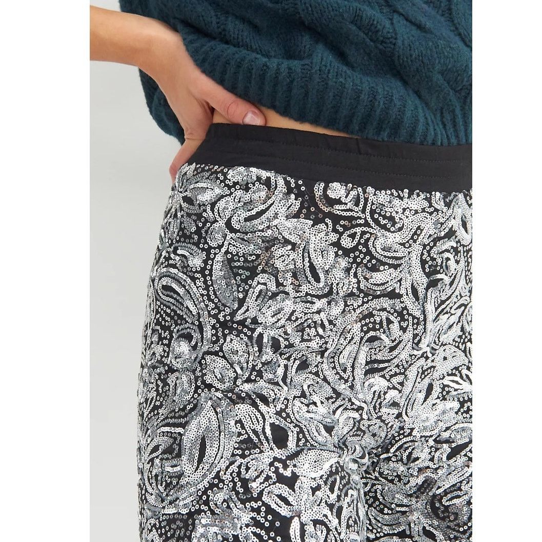Anthropologie New Anthropologie Pascaline Sequined Trousers by Porridge Size 28" / US 6 / IT 42 - 3 Thumbnail