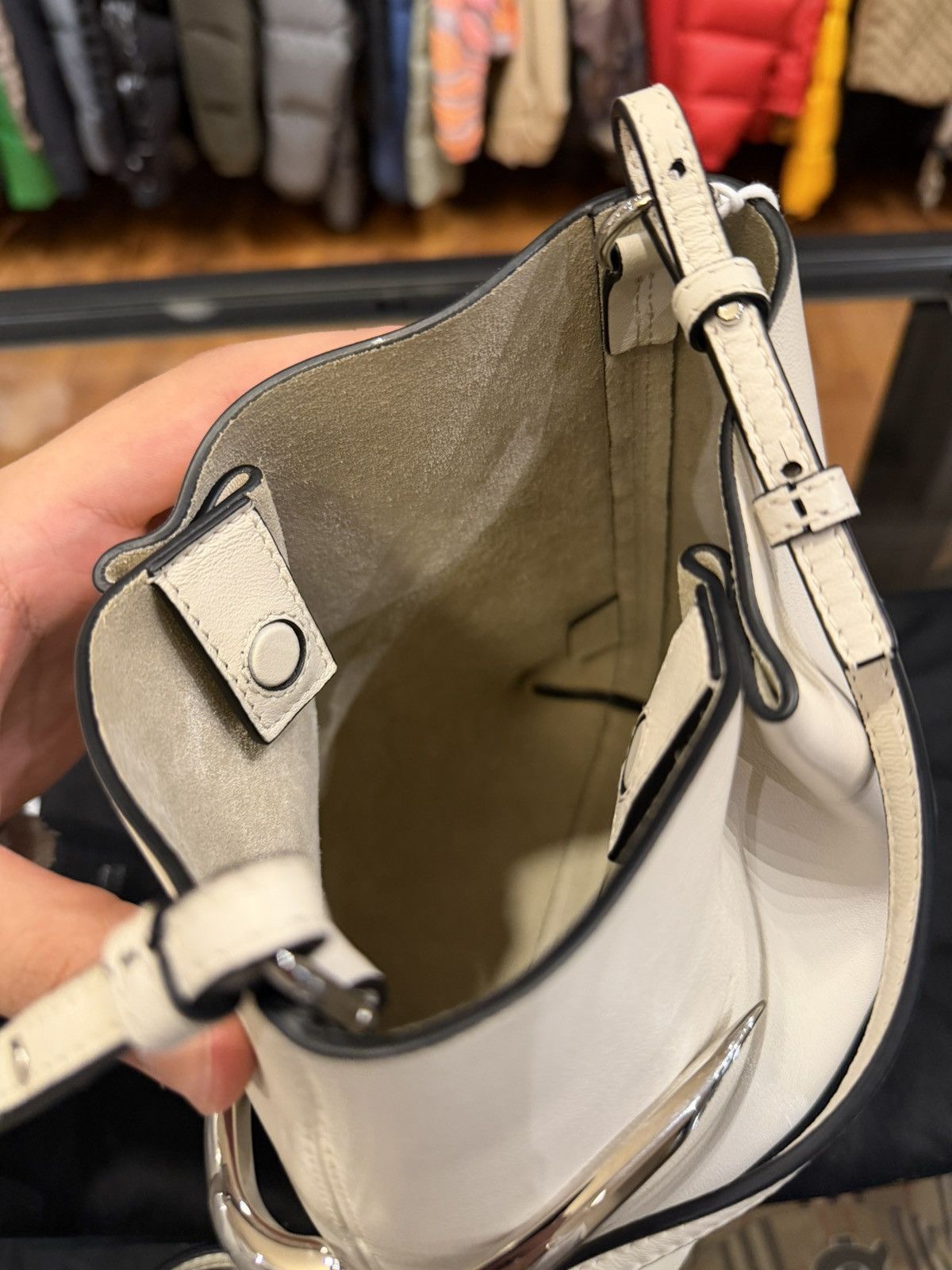 Givenchy Givenchy Pinch Soft Leather Pouch Bucket Bag Size ONE SIZE - 9 Thumbnail