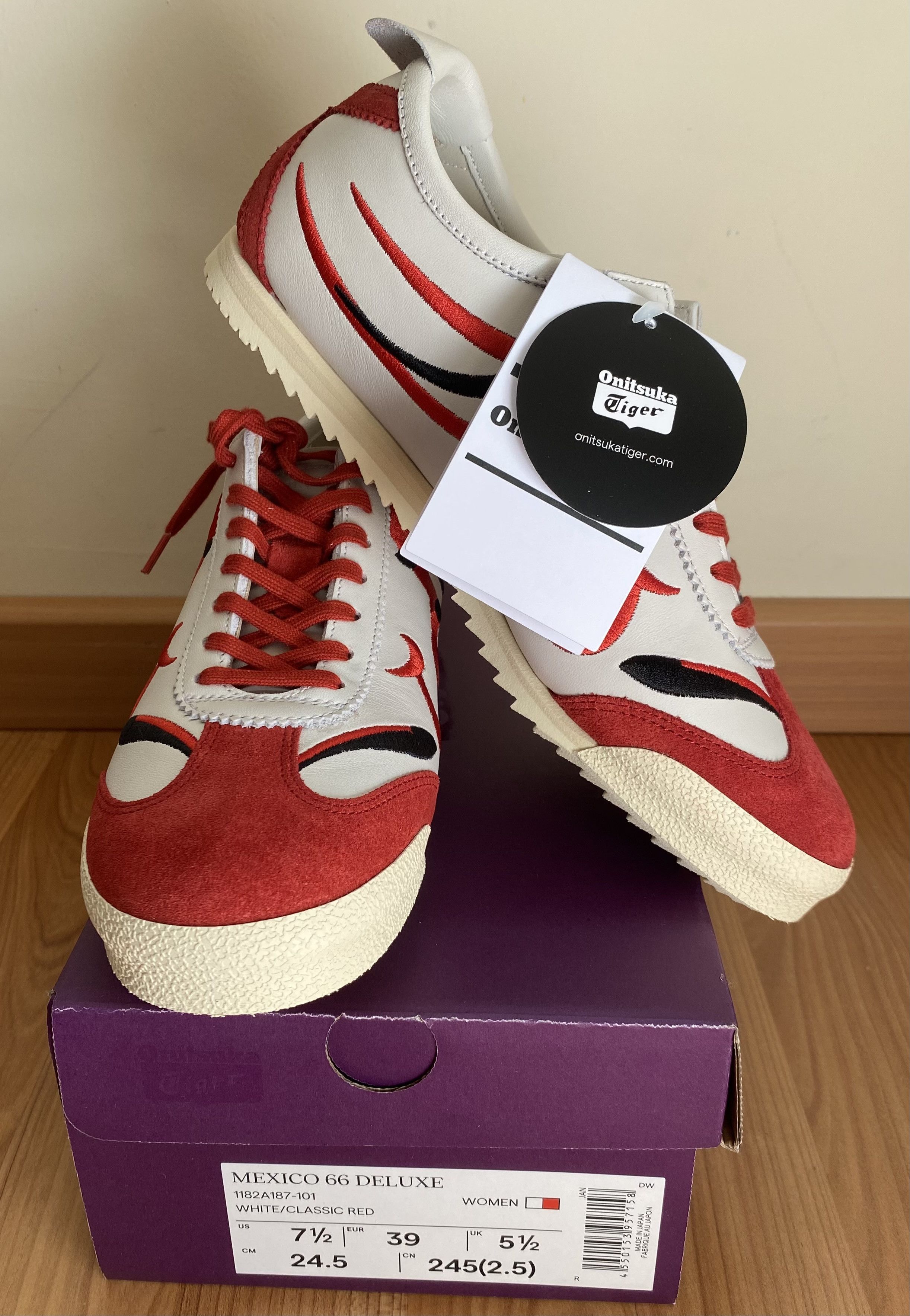 Onitsuka Tiger Onitsuka Tiger Nippon Made Red Leather Japan Exclusive Size US 7.5 / IT 37.5 - 3 Thumbnail