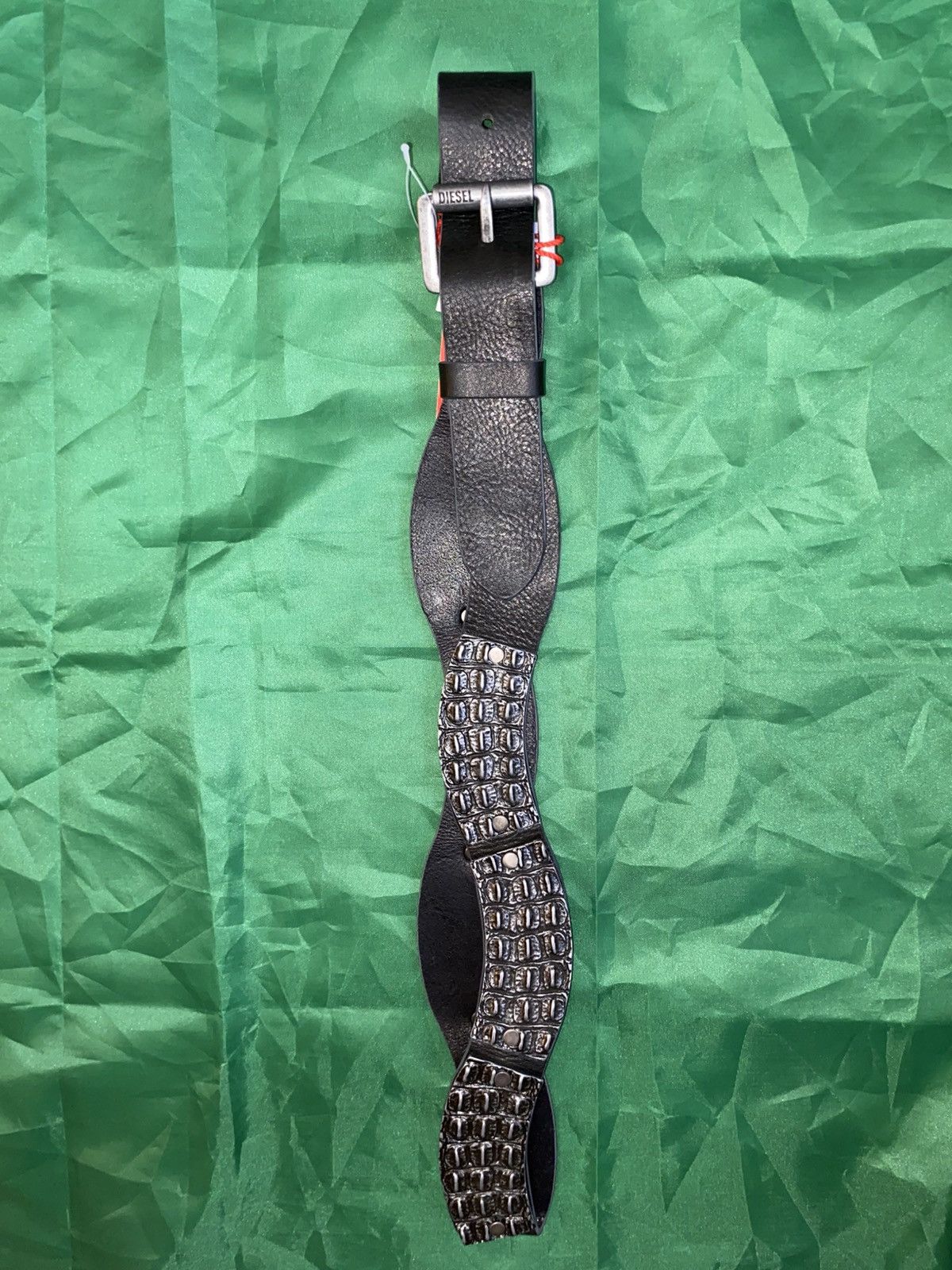 Diesel Diesel B-Metal Alligator Belt – Rare Runway Piece (SS23) Size 40 - 1 Thumbnail