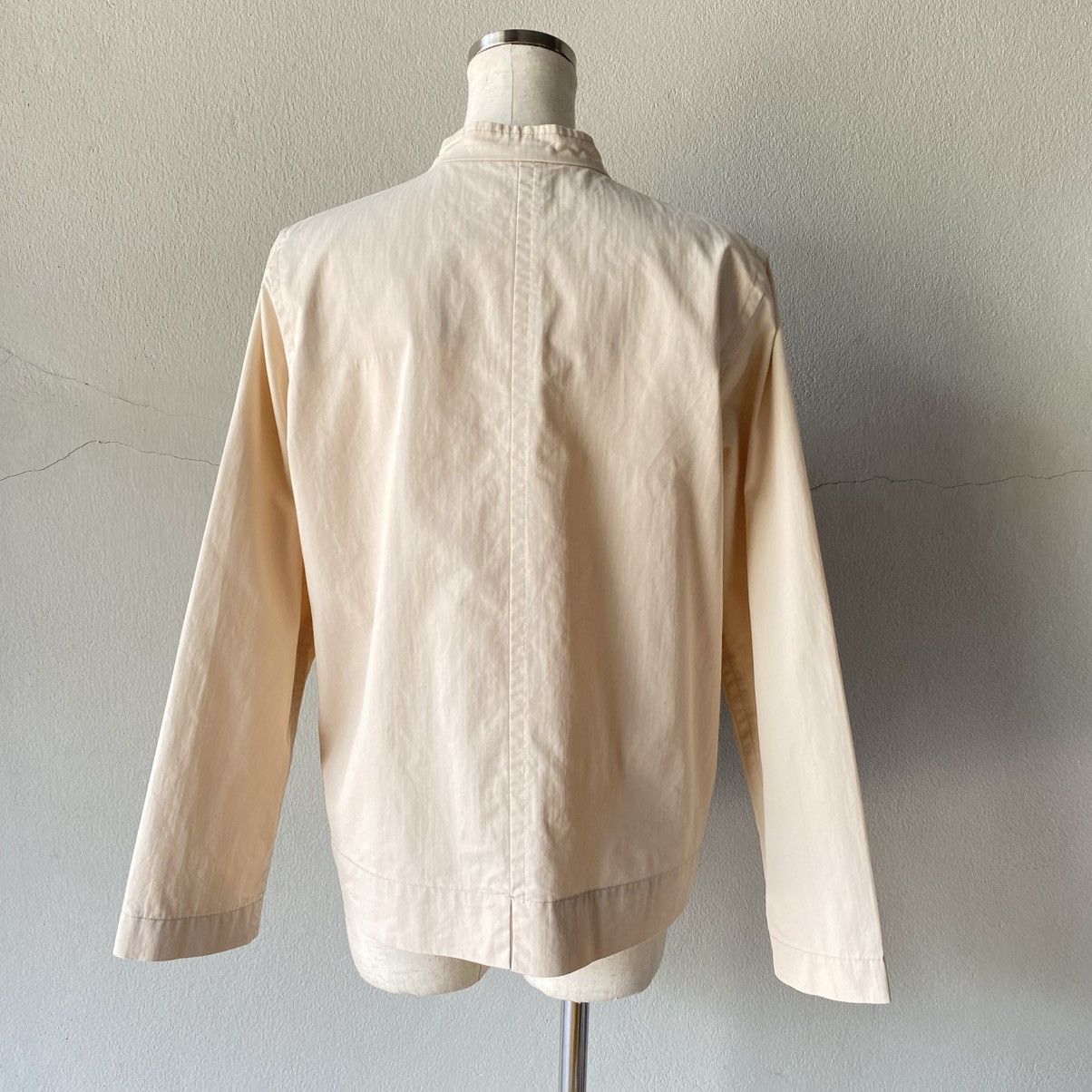 Y's Y's for living Light Brown Mandarin Collar Jacket. Size M / US 6-8 / IT 42-44 - 10 Thumbnail