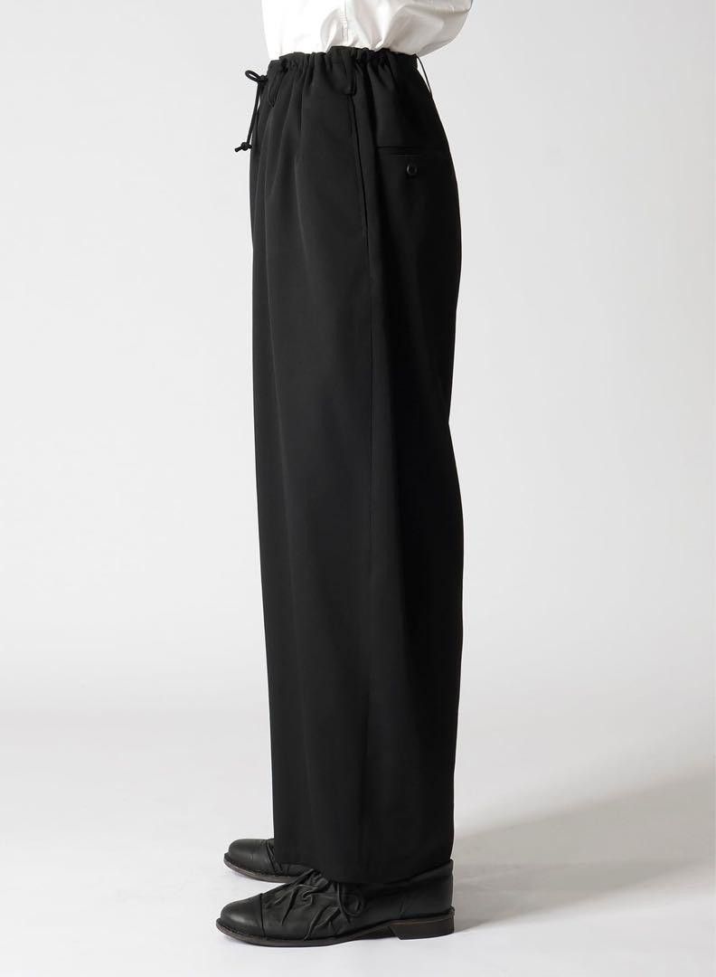 Yohji Yamamoto yohji yamamoto pour homme 24ss wool gabardine tapered pants Size US 44 / EU 60 - 2 Thumbnail
