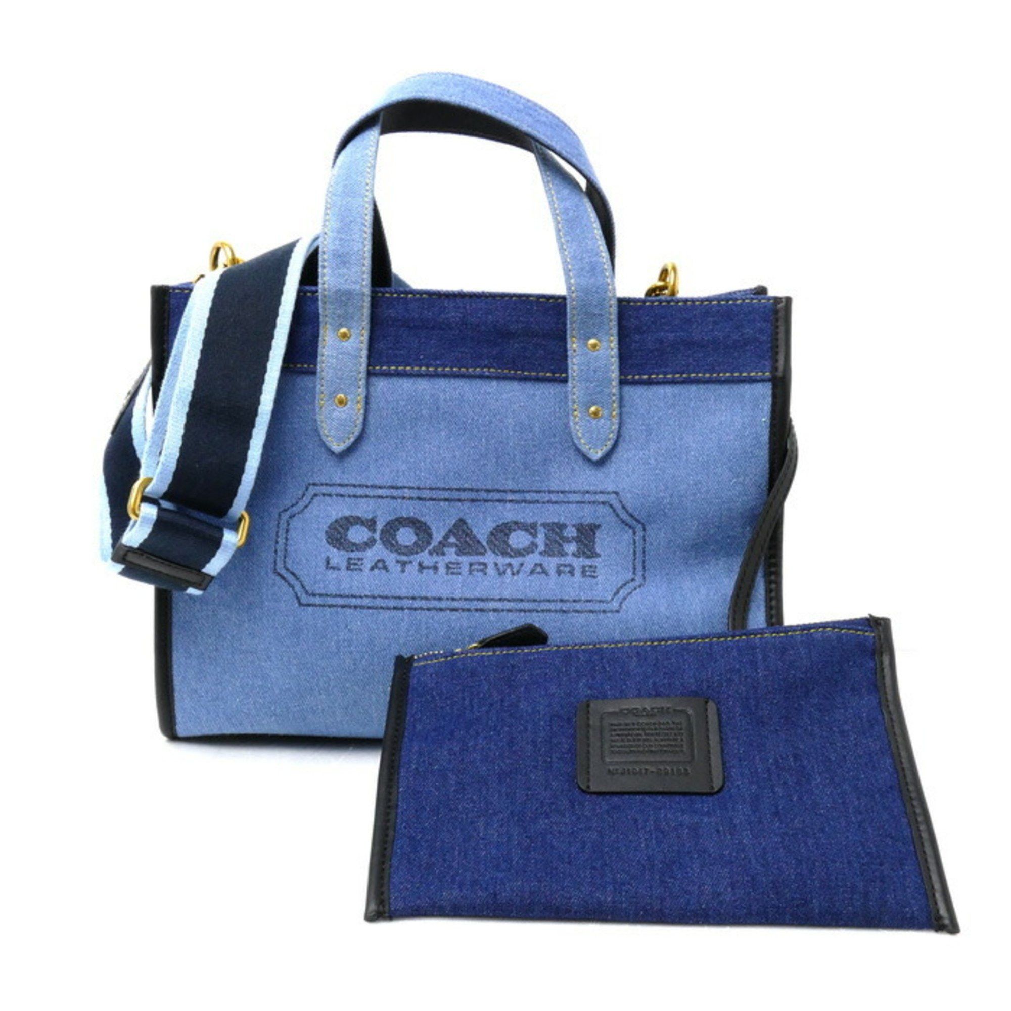 image of Coach Field Shopper in Blue, Women's