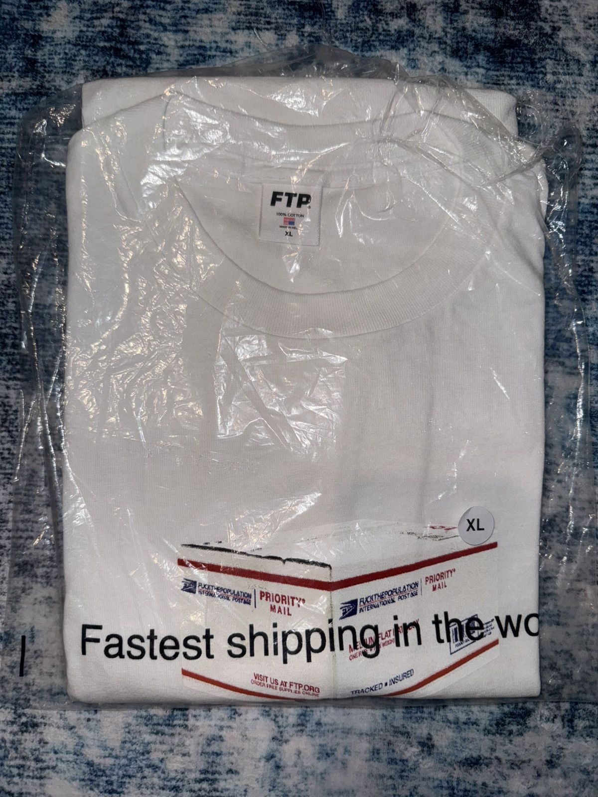 Fuck The Population Fuck the population fastest shipping in the world tee Size US XL / EU 56 / 4 - 1 Thumbnail