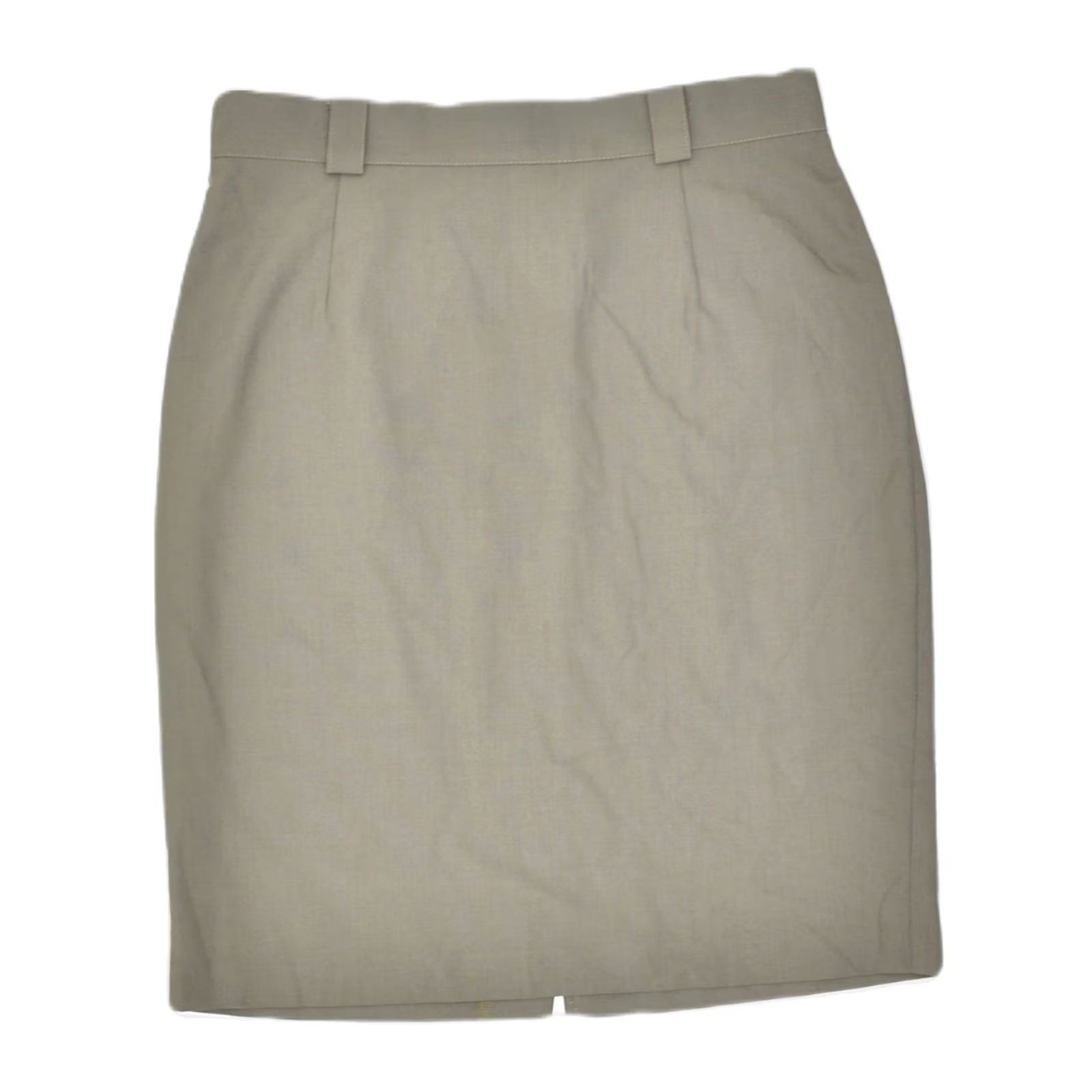 IDEA IDEA Womens Pencil Skirt Grey Cotton Large W30 IT 46 Size 36" / US 14 / IT 50 - 2 Thumbnail