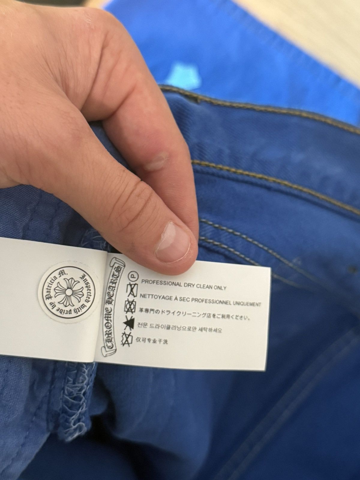 Chrome Hearts Chrome Hearts Blue Cross Patch Levis Size US 36 / EU 52 - 16 Thumbnail