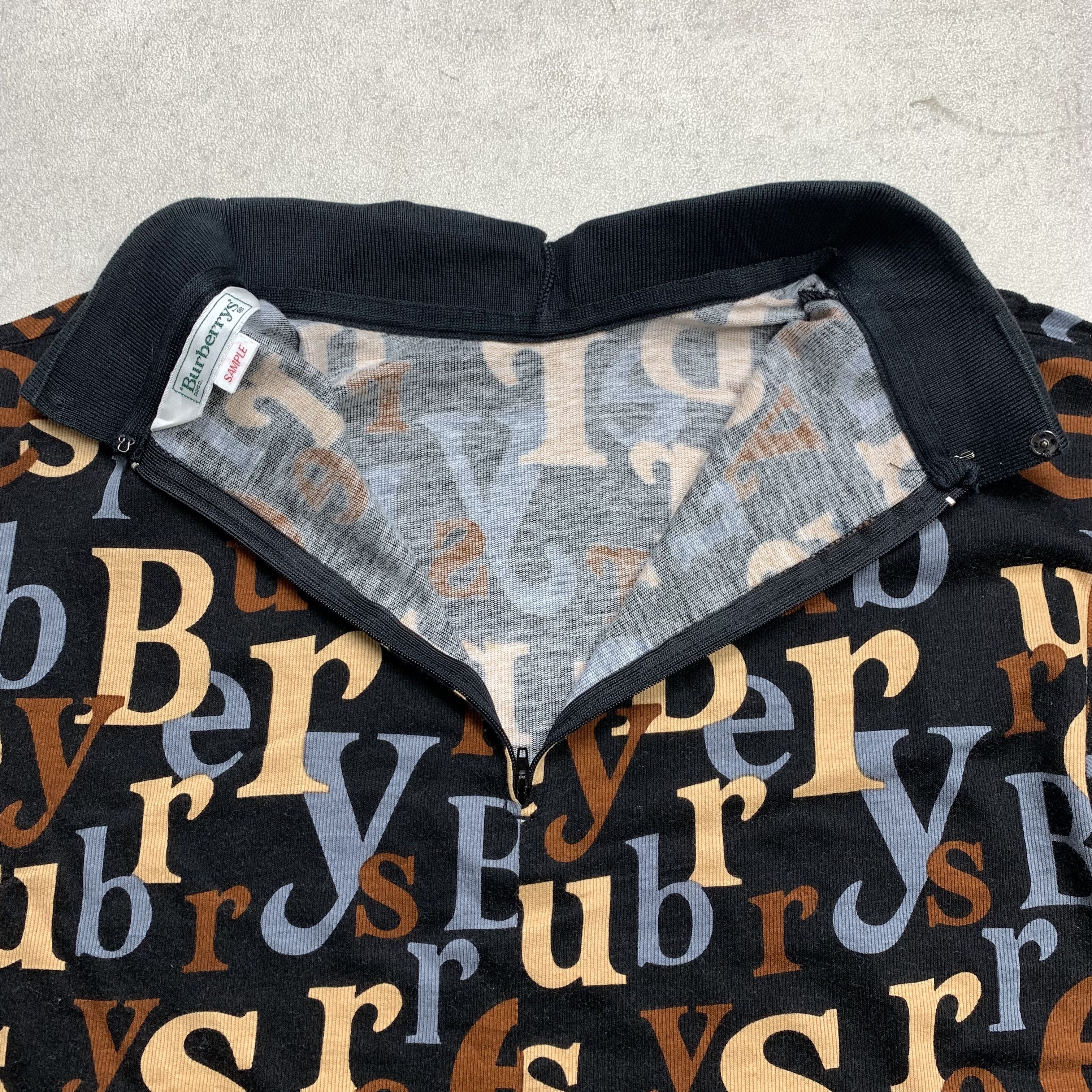 Burberry Vintage Burberry Over Print SAMPLE L/S Tshirt Size M / US 6-8 / IT 42-44 - 3 Thumbnail