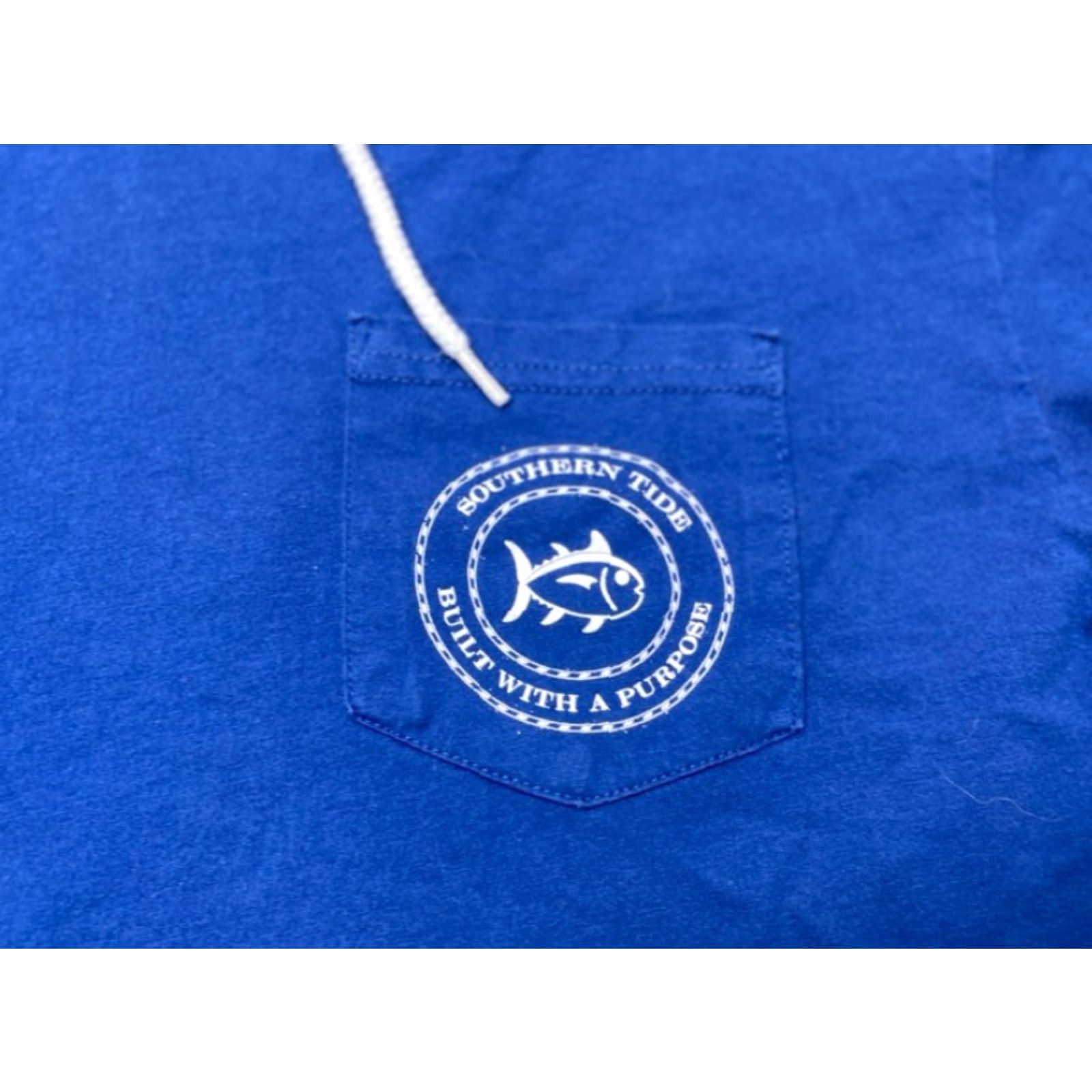 Southern Tide Southern Tide Hoodie Mens Large Blue Long Sleeve Back Graphic Pocket 8285 Size US L / EU 52-54 / 3 - 6 Thumbnail