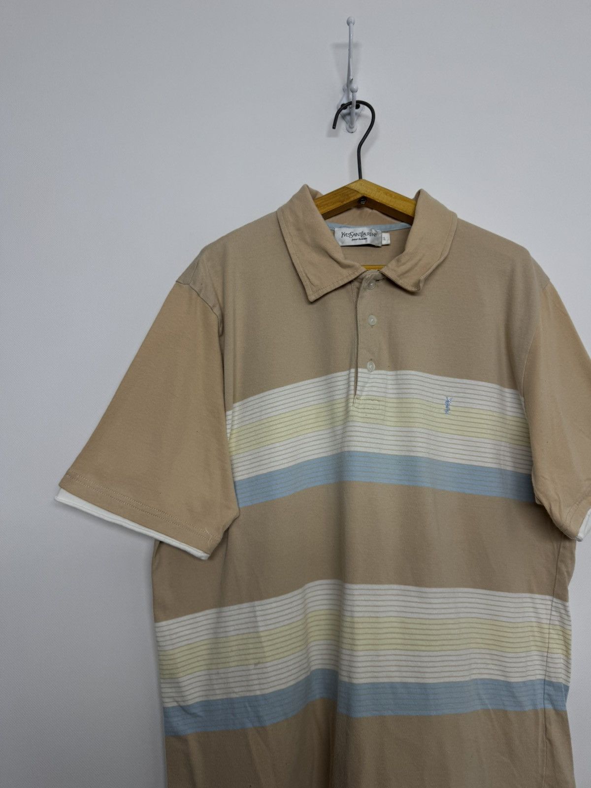 Yves Saint Laurent Rare Vintage Yves Saint Laurent Polo Shirt YSL Tee Size US L / EU 52-54 / 3 - 6 Thumbnail