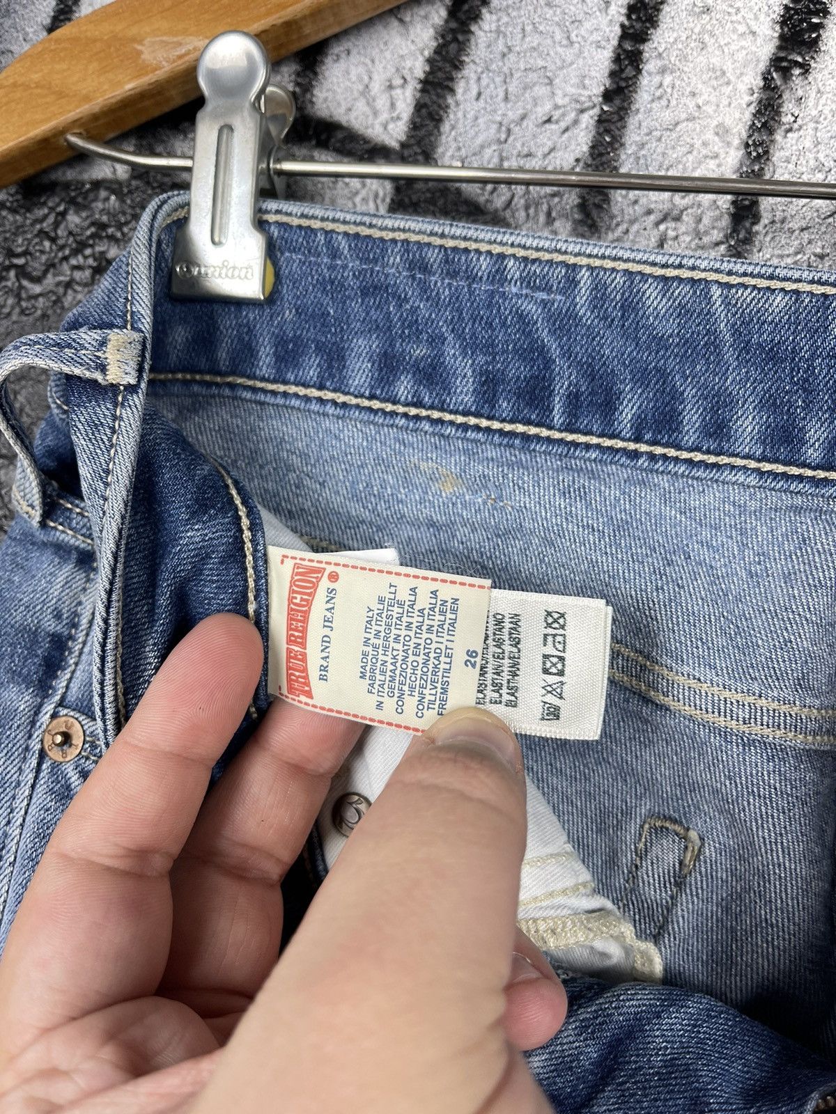 True Religion True Religion Shannon Distressed Denim Slim Jeans Women’s 26 Size 26" / US 2 / IT 38 - 16 Thumbnail