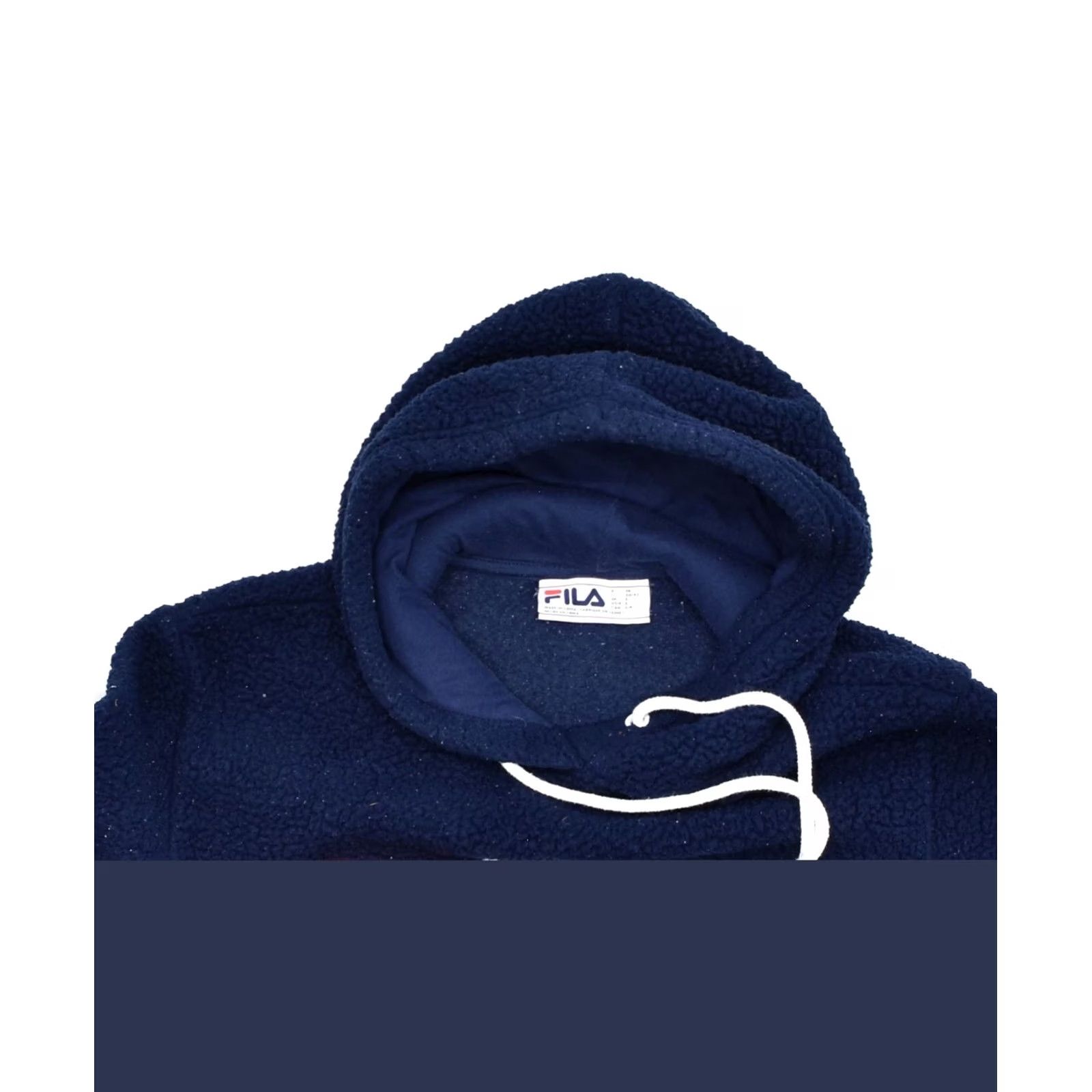 Fila FILA Womens Hoodie IT 40 Small Navy Blue Fleece Polyester SE19 Size S / US 4 / IT 40 - 4 Thumbnail