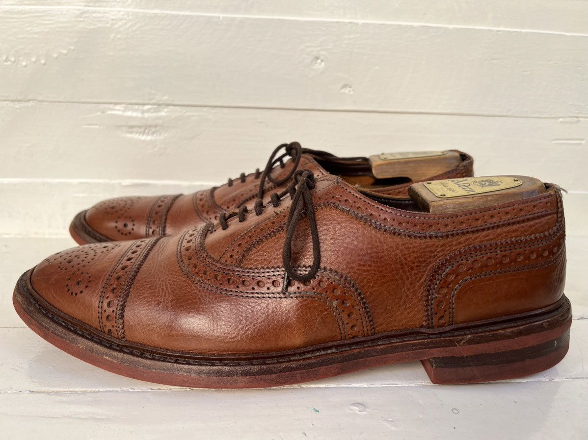 Allen Edmonds Allen Edmonds "STRANDMOK” Cap-Toe Oxfords Tan Dainite Sole Size US 10.5 / EU 43-44 - 4 Thumbnail
