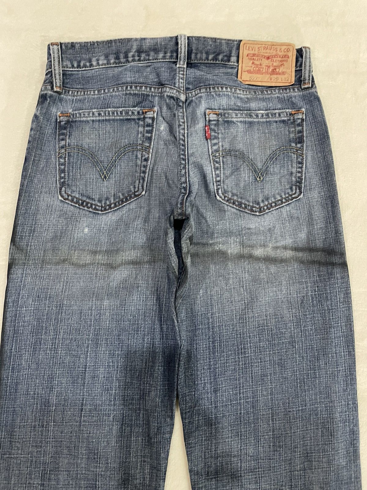 Levi's Vintage Levi’s Low Boot Cut Distressed Denim Jeans Size US 30 / EU 46 - 10 Thumbnail