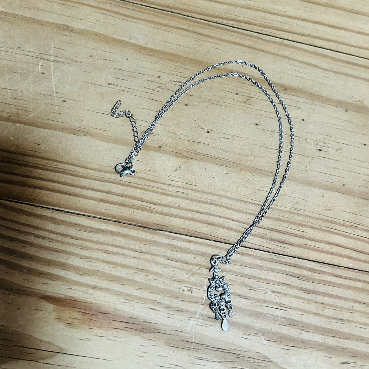 Handmade Handcrafted salvaged vintage chandelier pendant necklace Size ONE SIZE - 6 Thumbnail