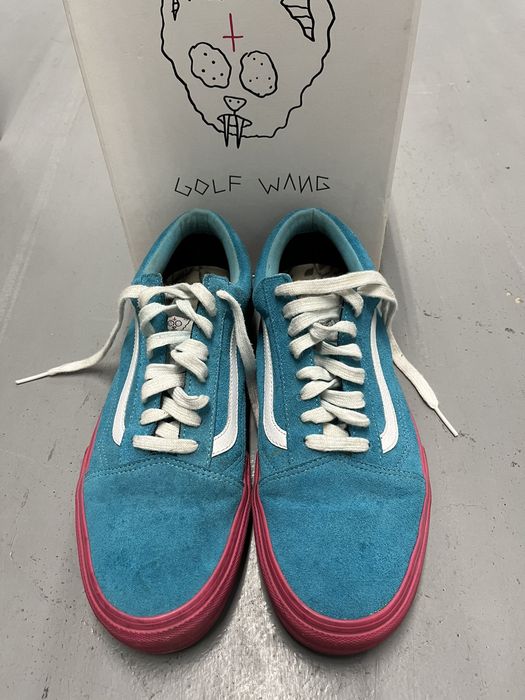 Vans old skool pro s outlet golf wang blue pink