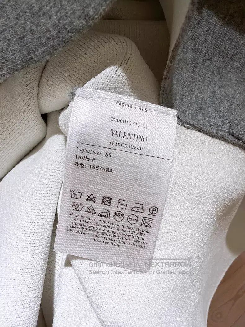 Valentino Valentino Logo embroidery Grey umbrella knit skirt Size S / US 4 / IT 40 - 8 Thumbnail