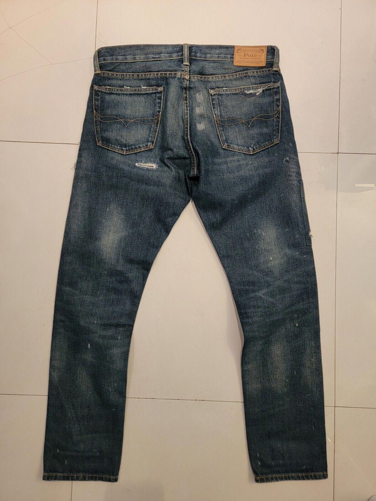 Polo Ralph Lauren POLO Ralph Mens Sullivan Slim Patchwork Denim Jeans Size US 31 - 5 Thumbnail