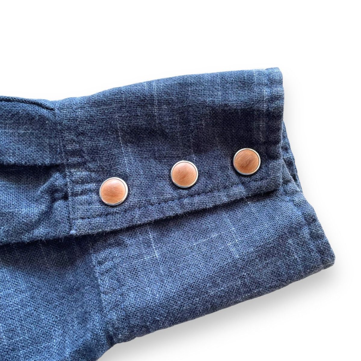 Eternal × Indigo × Japanese Brand Eternal Kurashiki Kojima Indigo Button Up Shirt Size US L / EU 52-54 / 3 - 7 Thumbnail