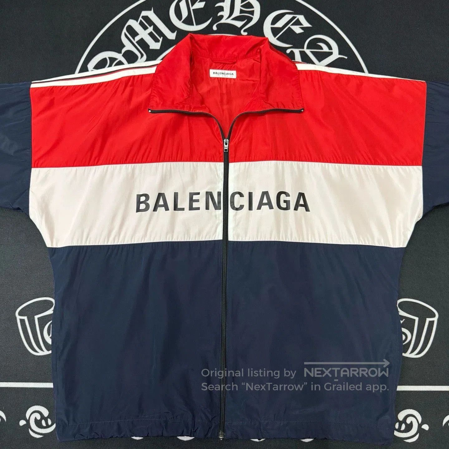 Balenciaga Balenciaga White Red Blue Windbreaker. Size US XS / EU 42 / 0 - 1 Thumbnail