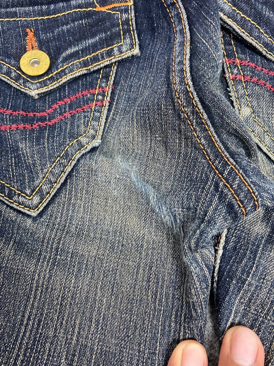 Japanese Brand c-17 japanese brands bootcut flare distressed denim Size 30" / US 8 / IT 44 - 4 Thumbnail