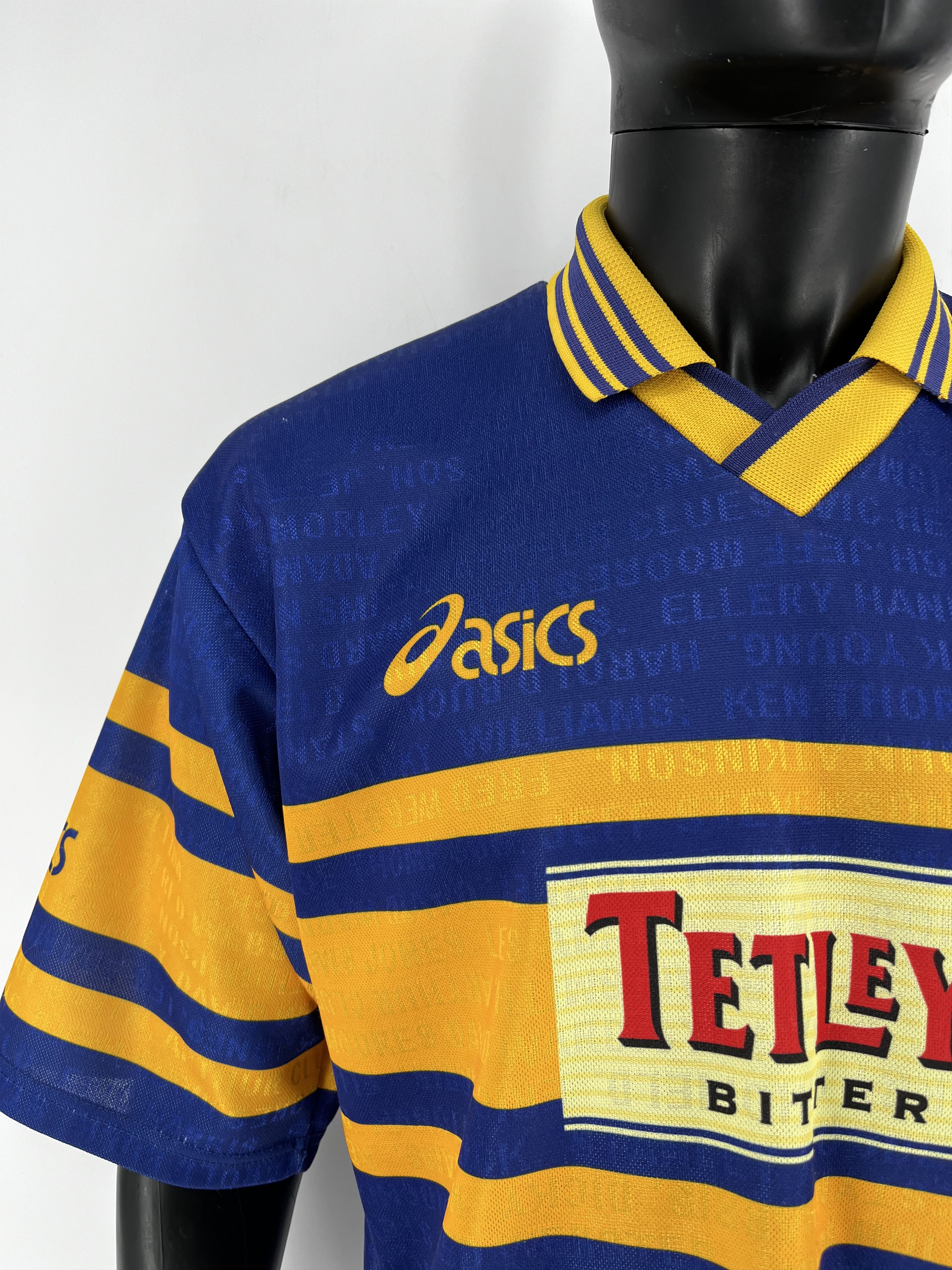 Asics × Vintage Vintage Leeds Rhinos Home Rugby Shirt Jersey ASICS Size US L / EU 52-54 / 3 - 7 Thumbnail