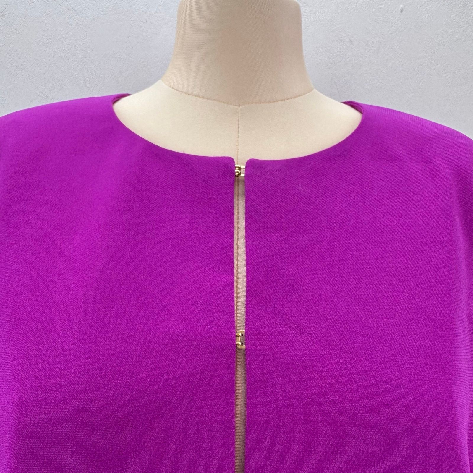 Marina Rinaldi Marina Rinaldi Pink Magenta Boxy Blazer Jacket US 24 Career Size 4XL / US 24-26 - 2 Thumbnail