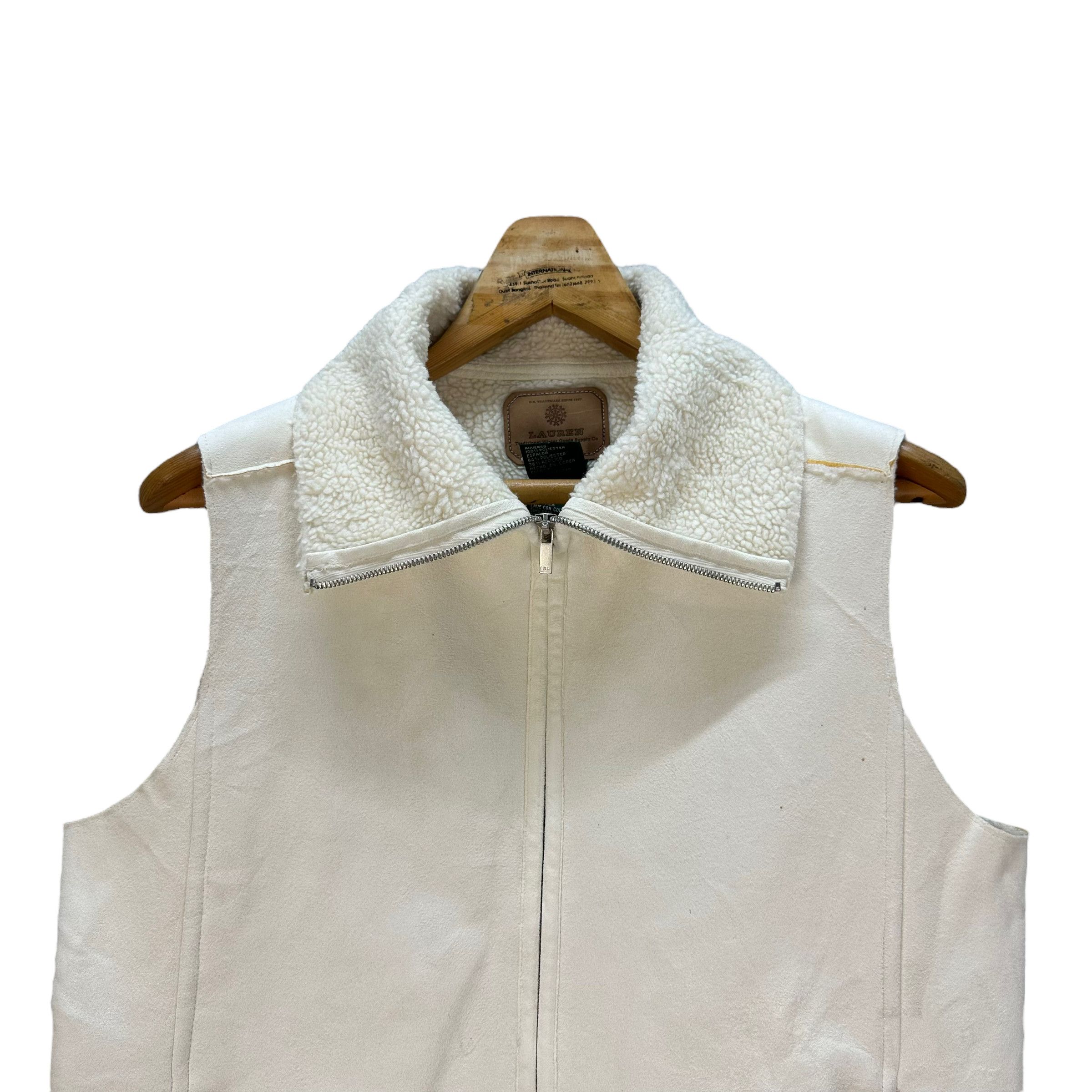 Ralph Lauren LAUREN RALPH LAUREN SHERPA WHITE VEST #8447-009 Size US S / EU 44-46 / 1 - 2 Thumbnail