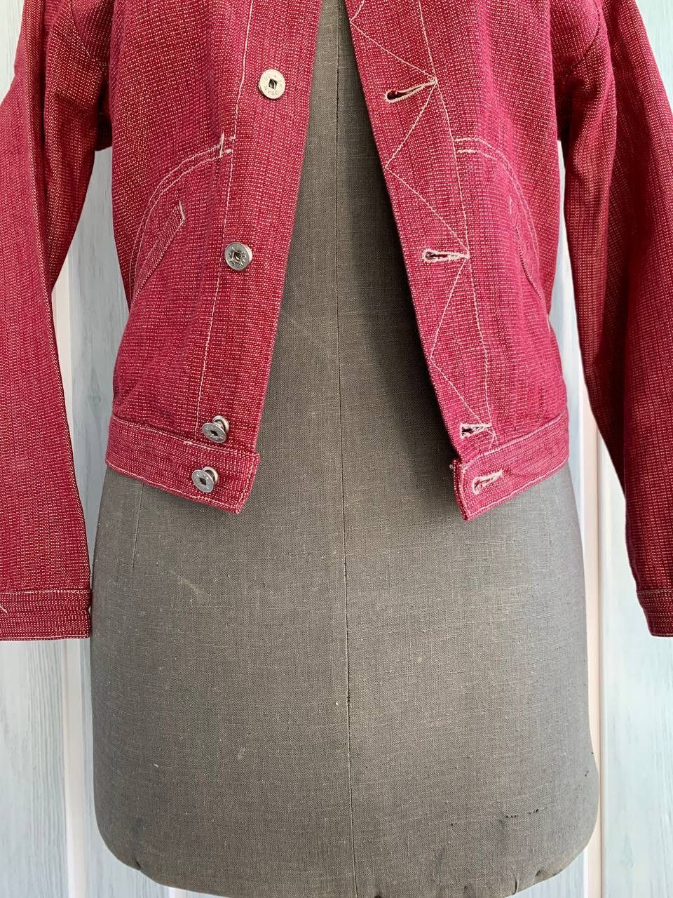 Marithe + Francois Girbaud Vintage Marithe Francois Girbaud Unisex Cotton Denim Jacket Size M / US 6-8 / IT 42-44 - 11 Thumbnail