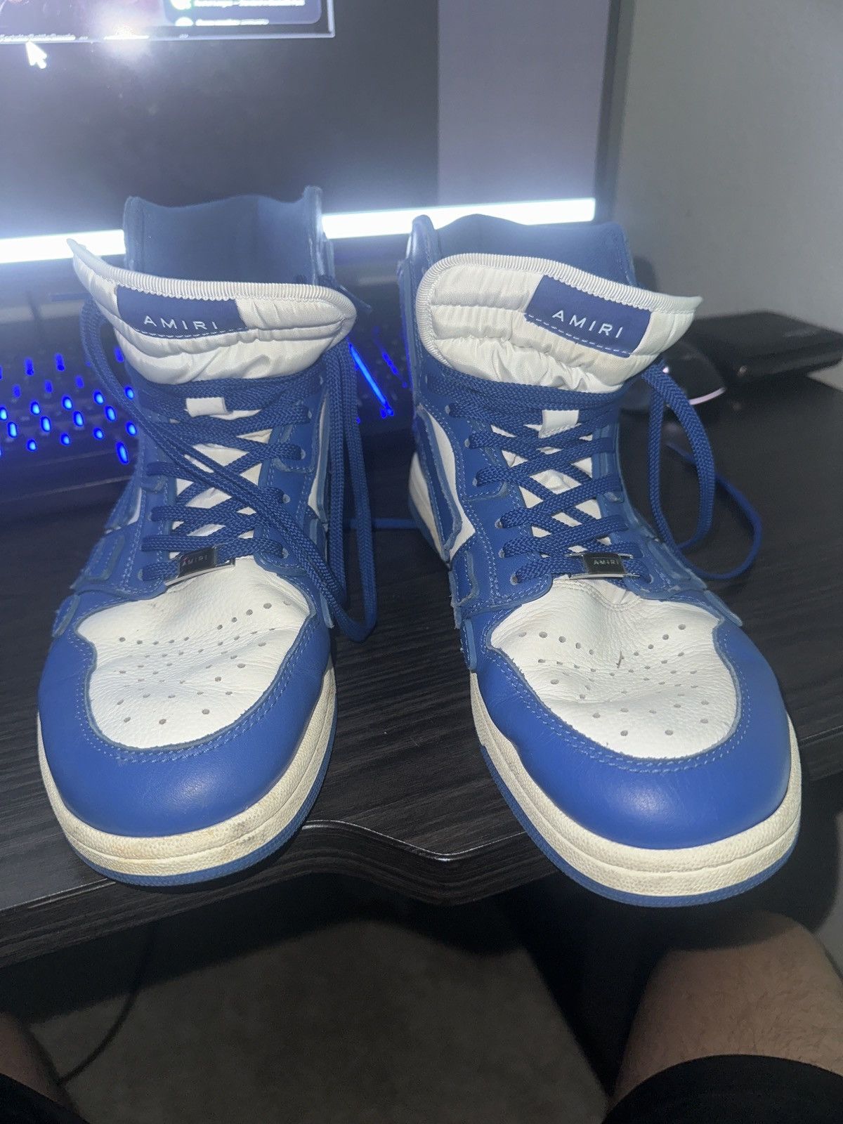 Amiri Amiri blue hightops Size US 12 / EU 45 - 3 Thumbnail