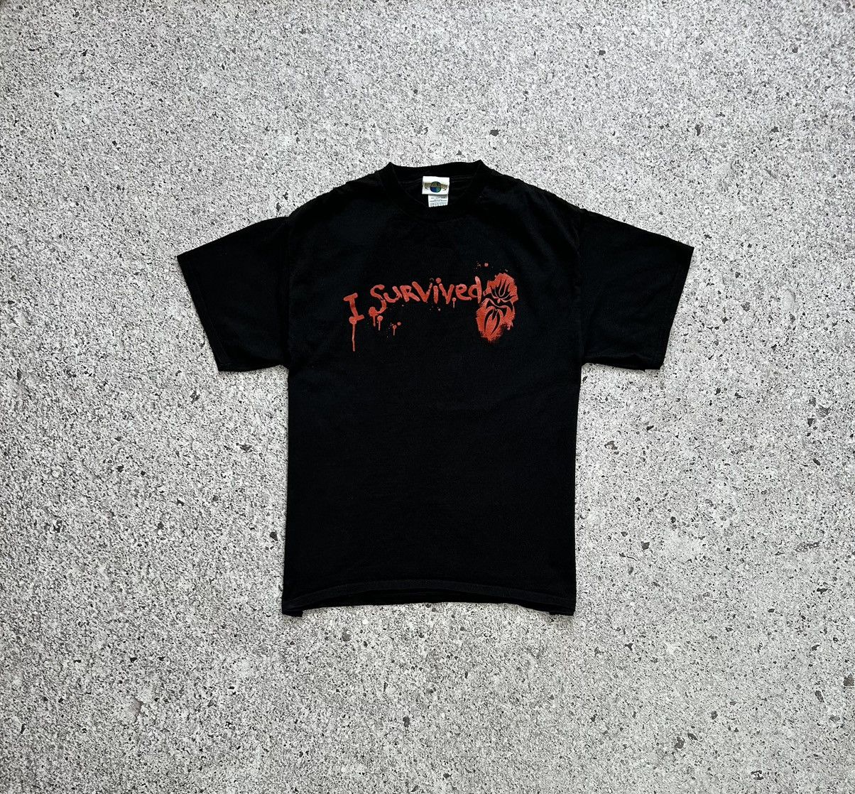 Universal Studios × Vintage Vintage 2005 Universal Studios I Survived Horror T-Shirt Size US L / EU 52-54 / 3 - 3 Thumbnail