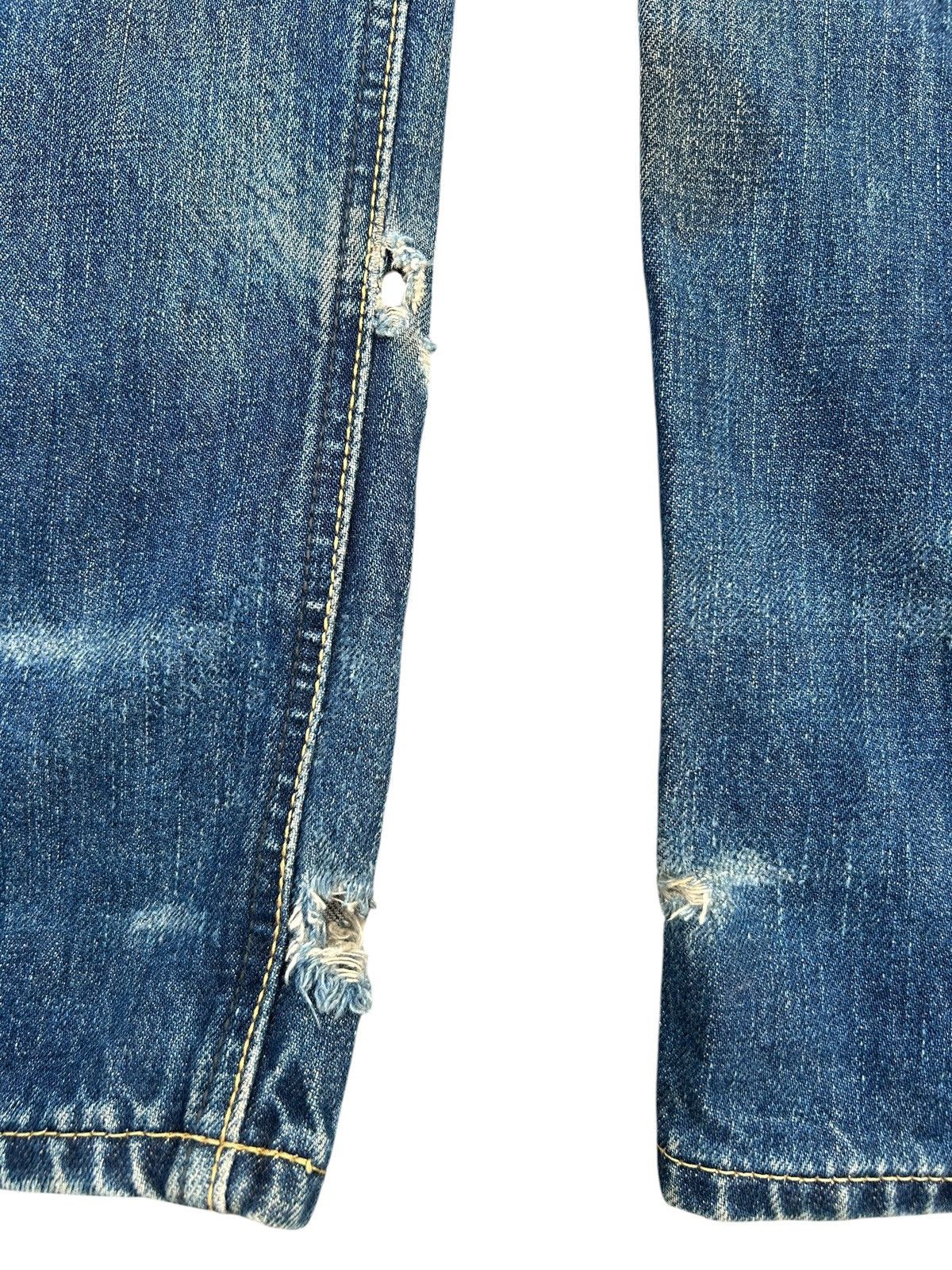 Kapital Thrashed Vintage Lee Riders Selvedge Rusty Denim Jeans Size US 35 - 15 Thumbnail