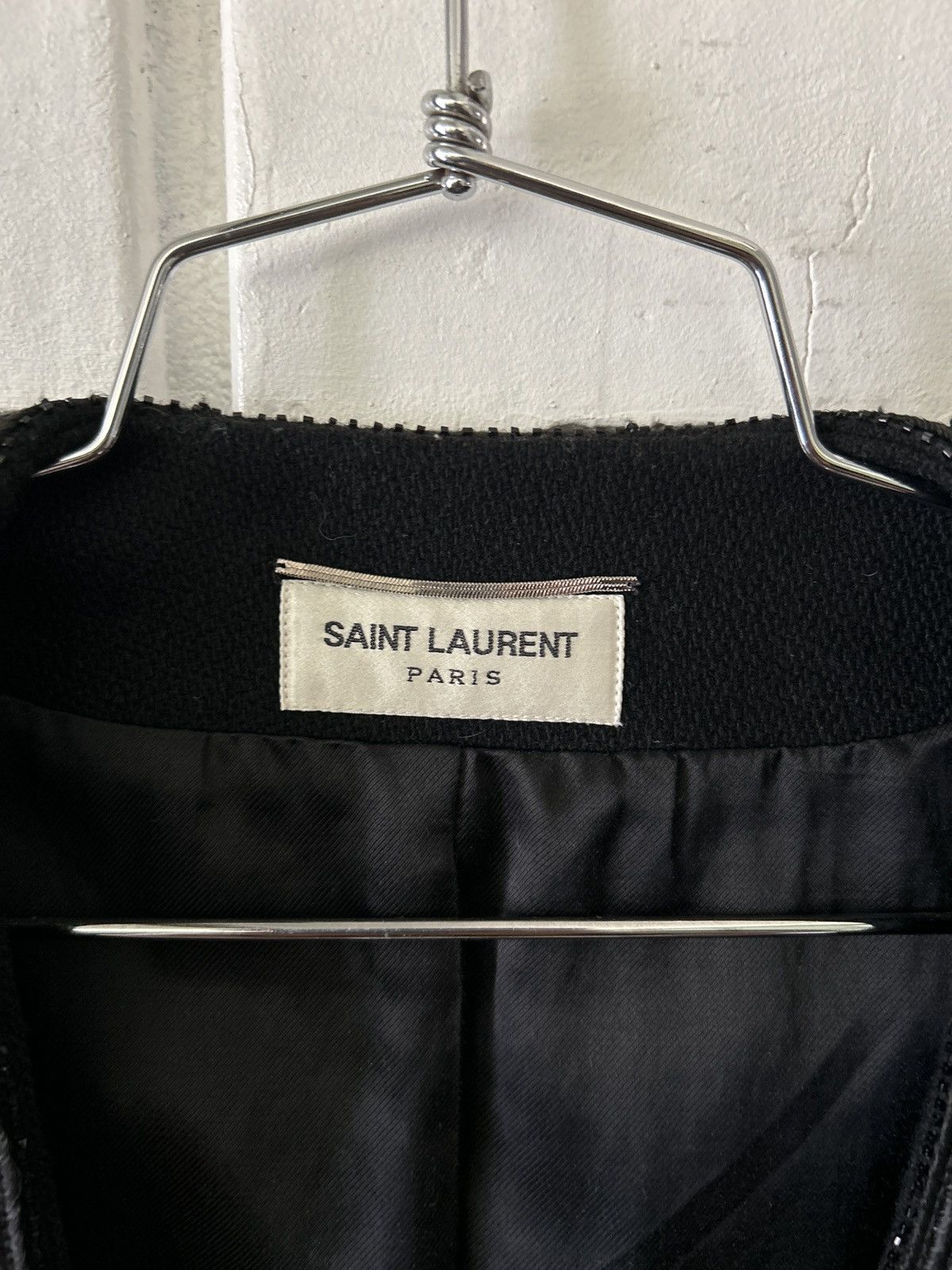 Anthony Vaccarello × Saint Laurent Paris Saint Laurent SS19 Embroidered Jacket Size US M / EU 48-50 / 2 - 3 Thumbnail