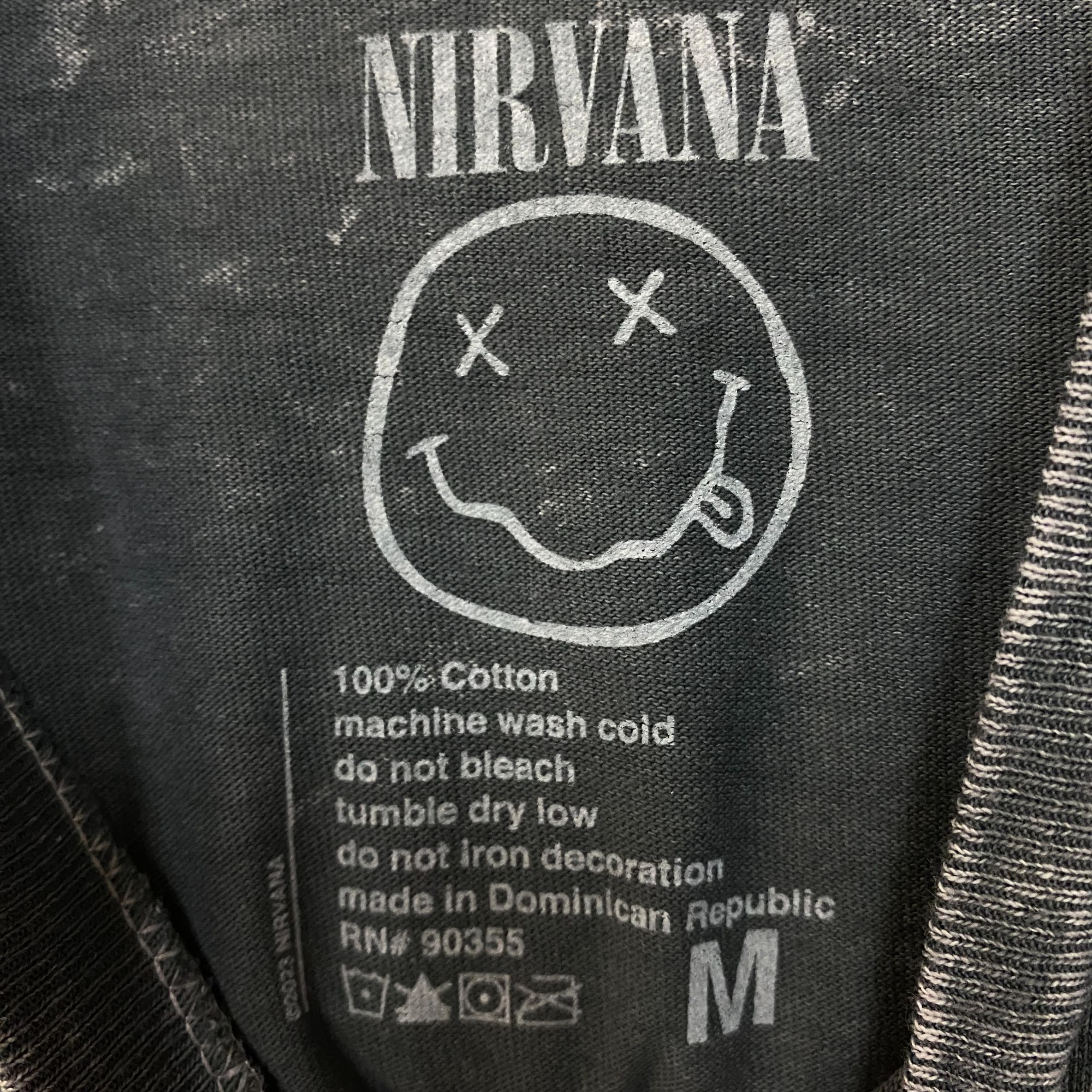 Nirvana Nirvana Smiley Face Graphic Grunge T-Shirt Medium Size US M / EU 48-50 / 2 - 5 Thumbnail