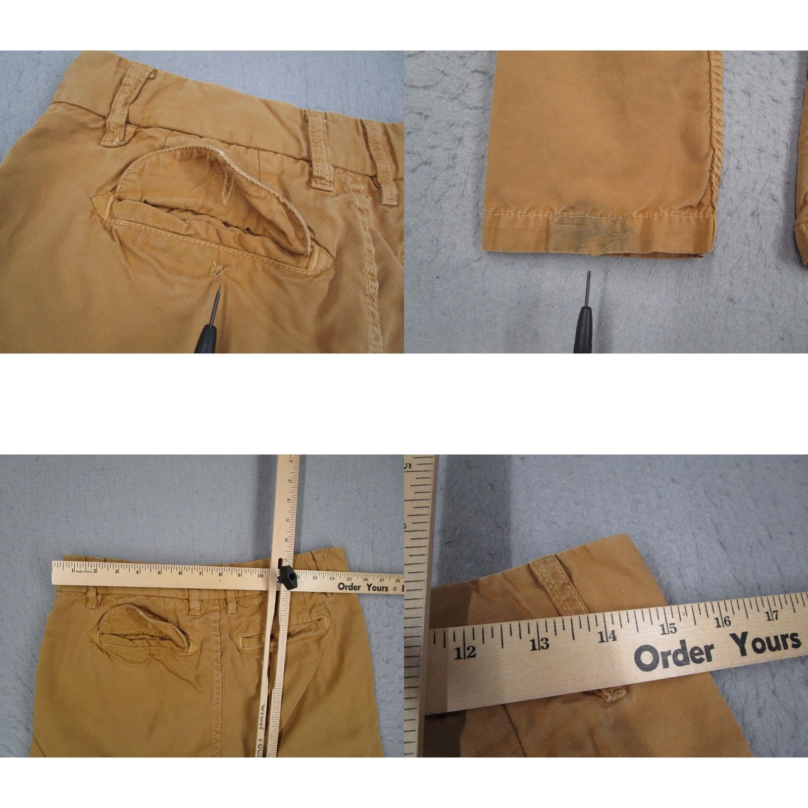 The West Is Dead VINTAGE The West is Dead Pants Mens 30x32 Khaki Slim Fit Distressed Made USA Size US 30 / EU 46 - 9 Thumbnail