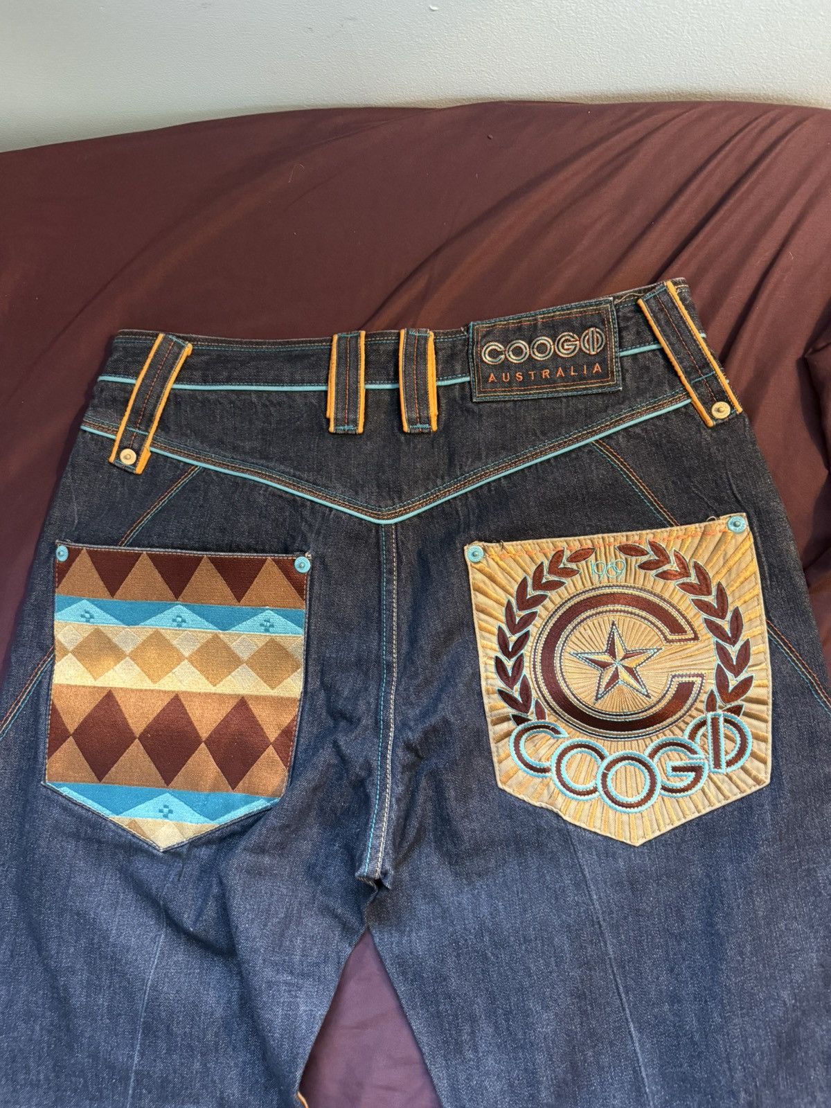 Coogi Coogi jeans blue and orange y2k Size US 36 / EU 52 - 3 Thumbnail