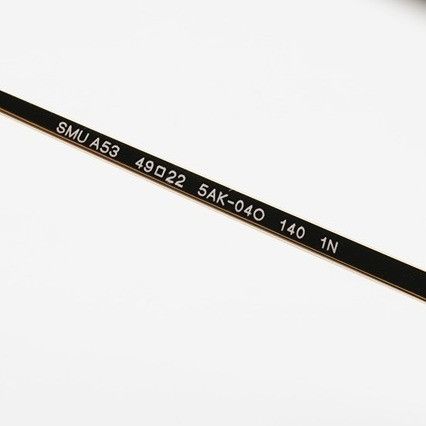Miu Miu Miu Miu MUA53S 5AK04O Sunglasses Gold Rectangle Frame Size ONE SIZE - 9 Thumbnail