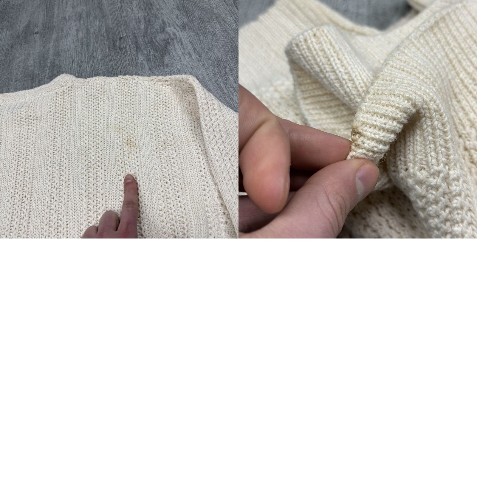 VINTAGE Duplex Designs Knit Sweater Pullover Crew Neck Men’s Size XL Ivory Cable-Knit 90s