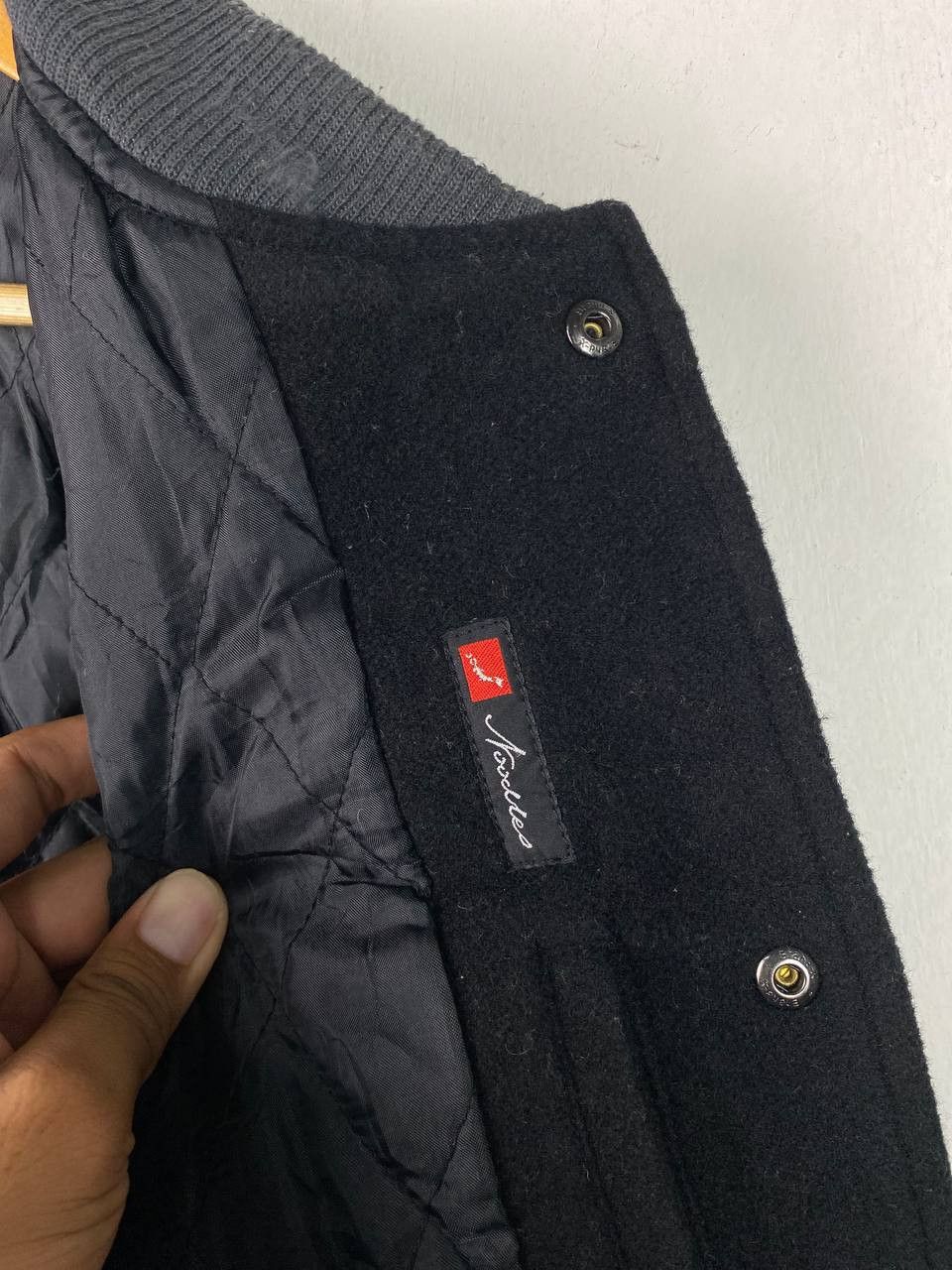 Japanese Brand noodles orientalize wool varsity jacket quilted lining Size US XL / EU 56 / 4 - 8 Thumbnail