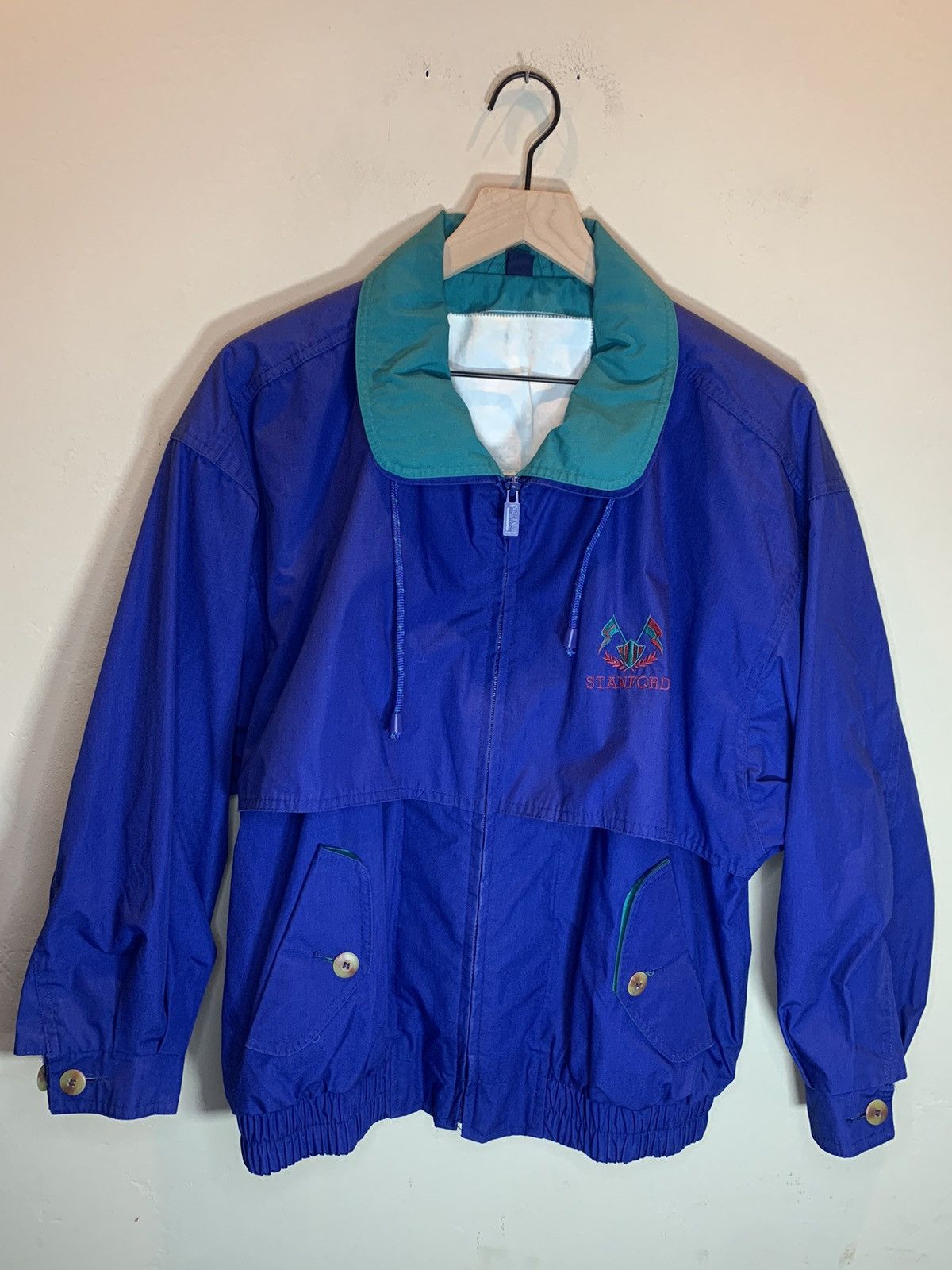 Gear for Sports *RARE* Vintage Stanford University Windbreaker Jacket Coat Size US S / EU 44-46 / 1 - 1 Thumbnail