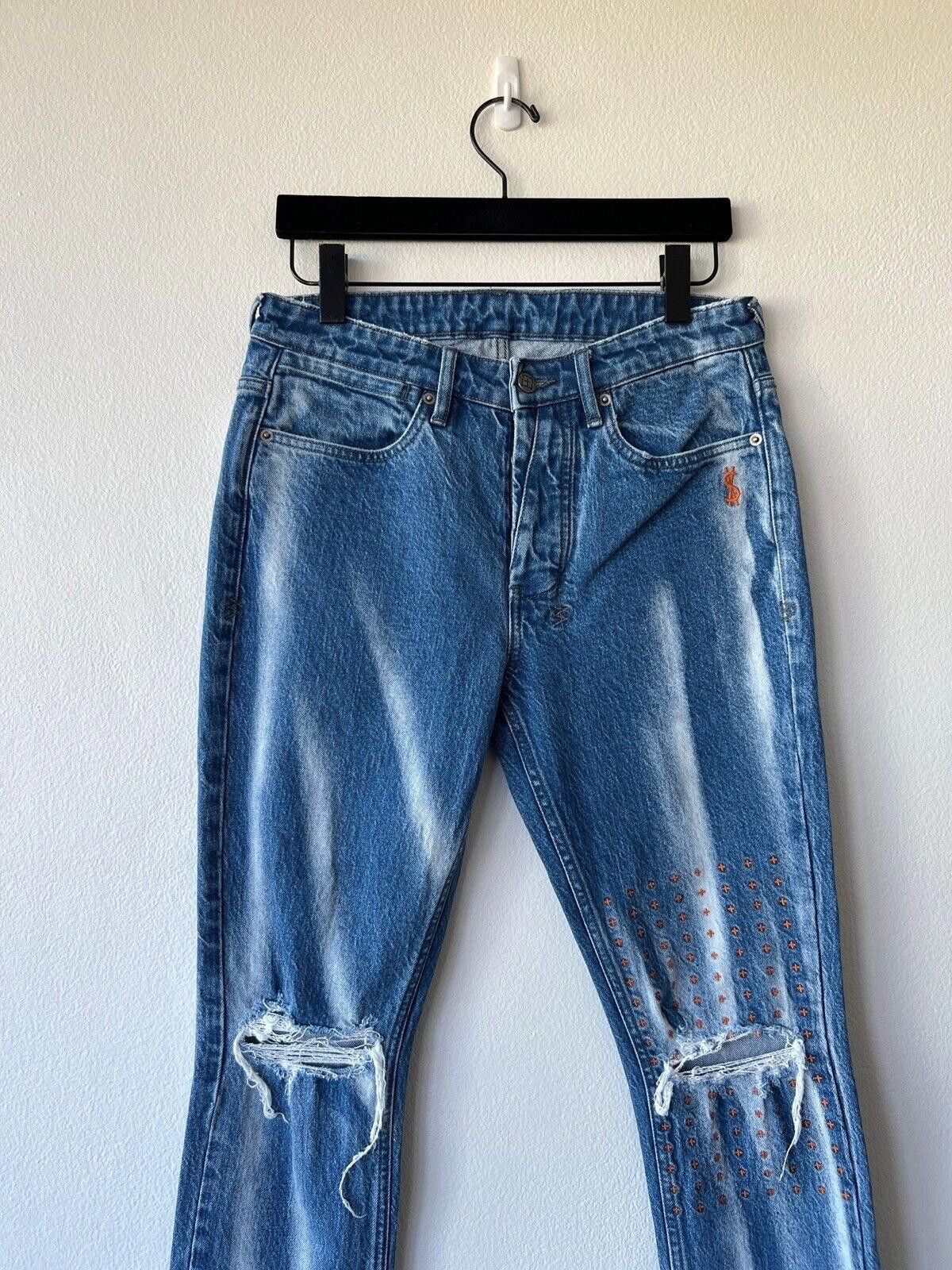 Ksubi new Ksubi mens denim jean 32 Van Winkle blue trashed kaos Size US 32 / EU 48 - 2 Thumbnail