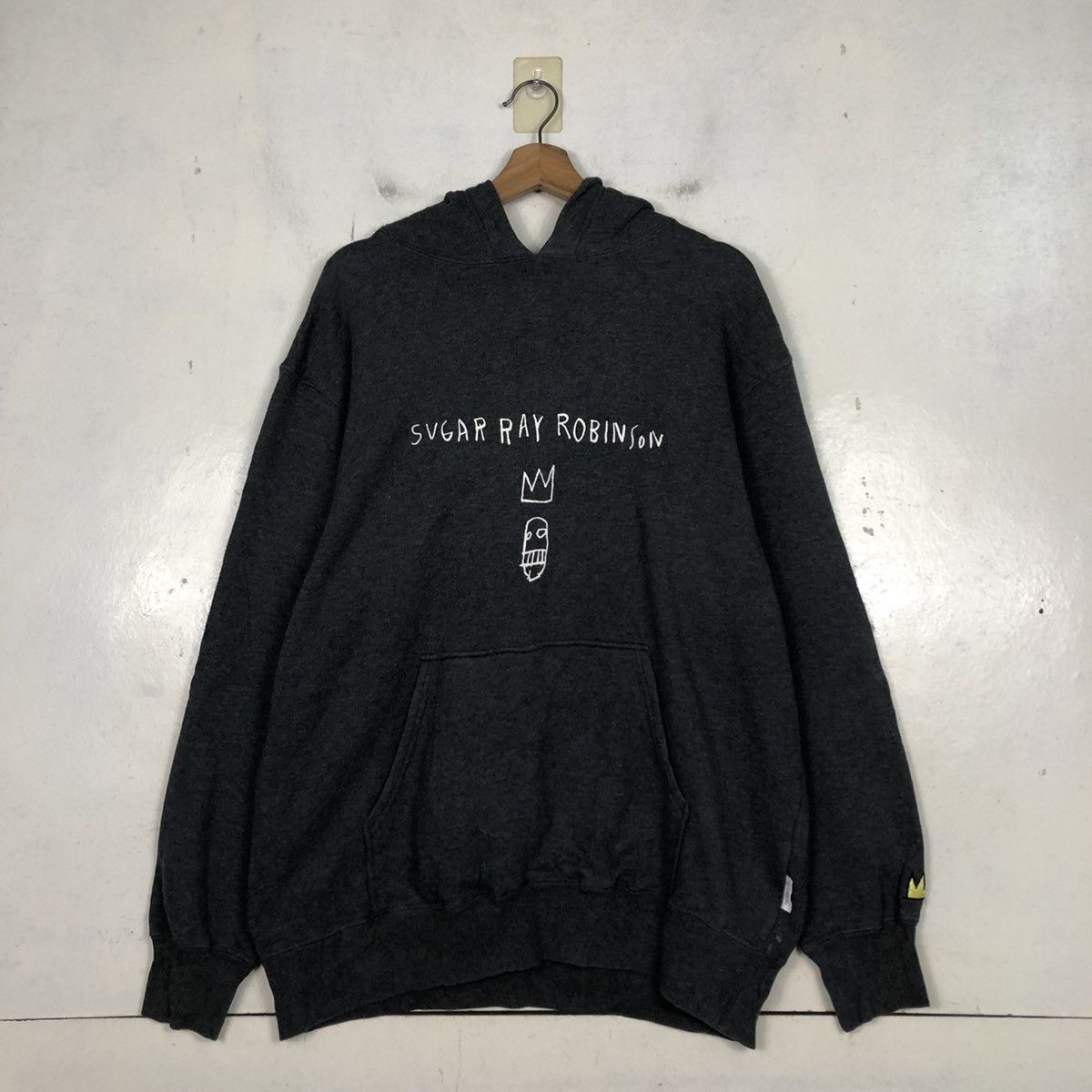 Jean-Michel Basquiat 📌Hoodie Pull Over Jean Michel Basquats Big Logo Size US M / EU 48-50 / 2 - 14 Thumbnail