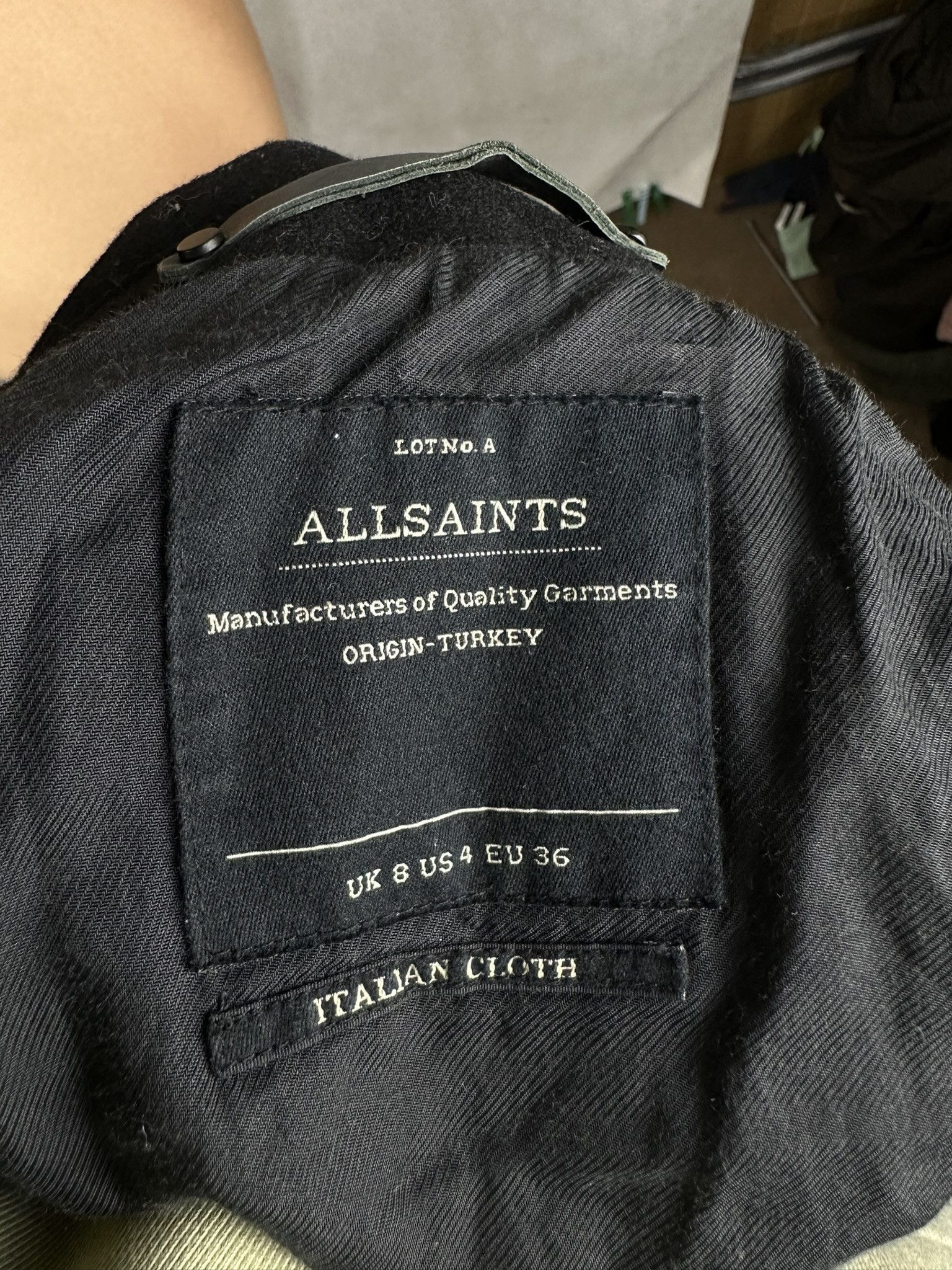 Allsaints × Designer Allsaints Avant Garde Wool Zip Y2k Vest Size S / US 4 / IT 40 - 12 Thumbnail