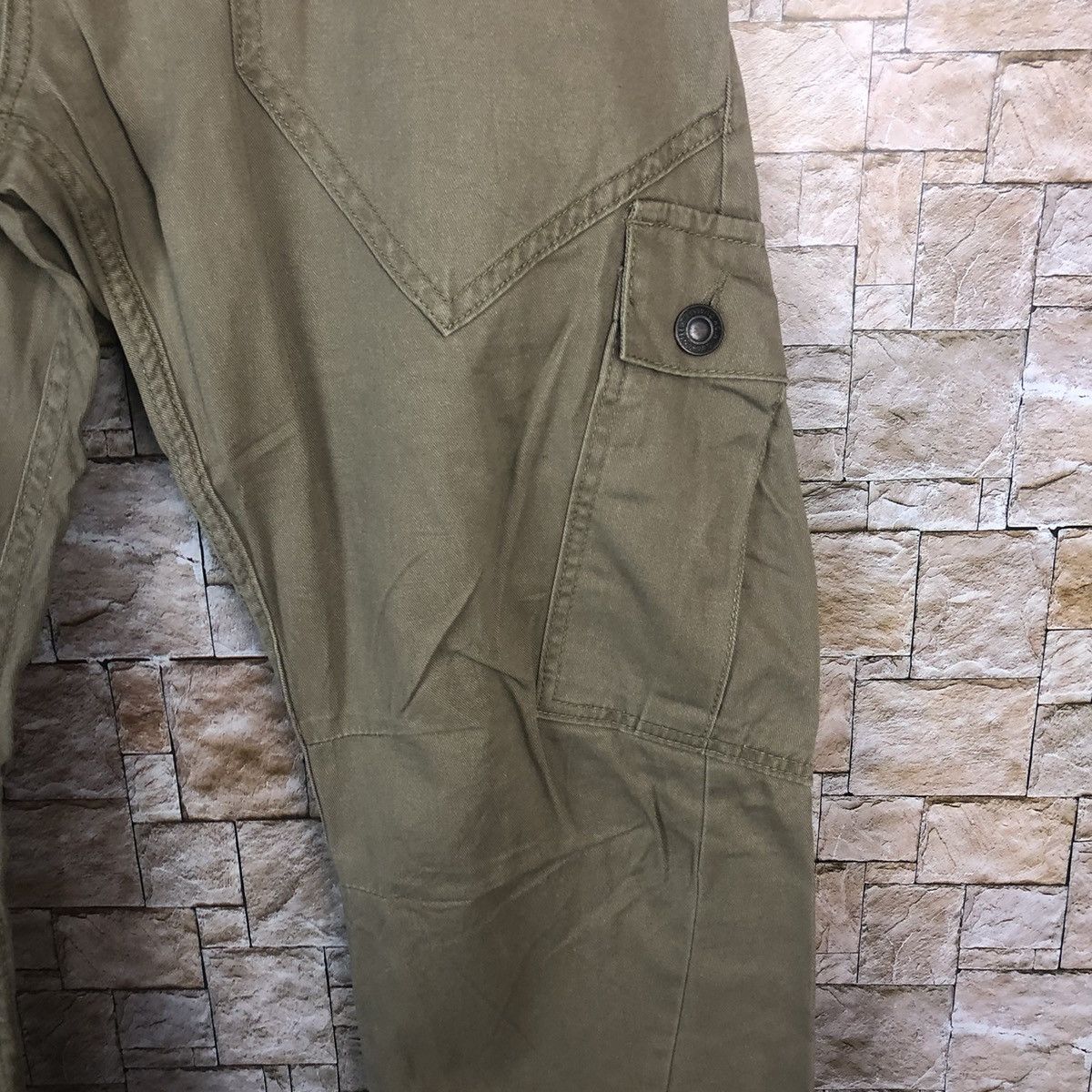 Japanese Brand Dominate japan utility Brown Cargo Multipocket Pants #A365 Size US 31 - 11 Thumbnail