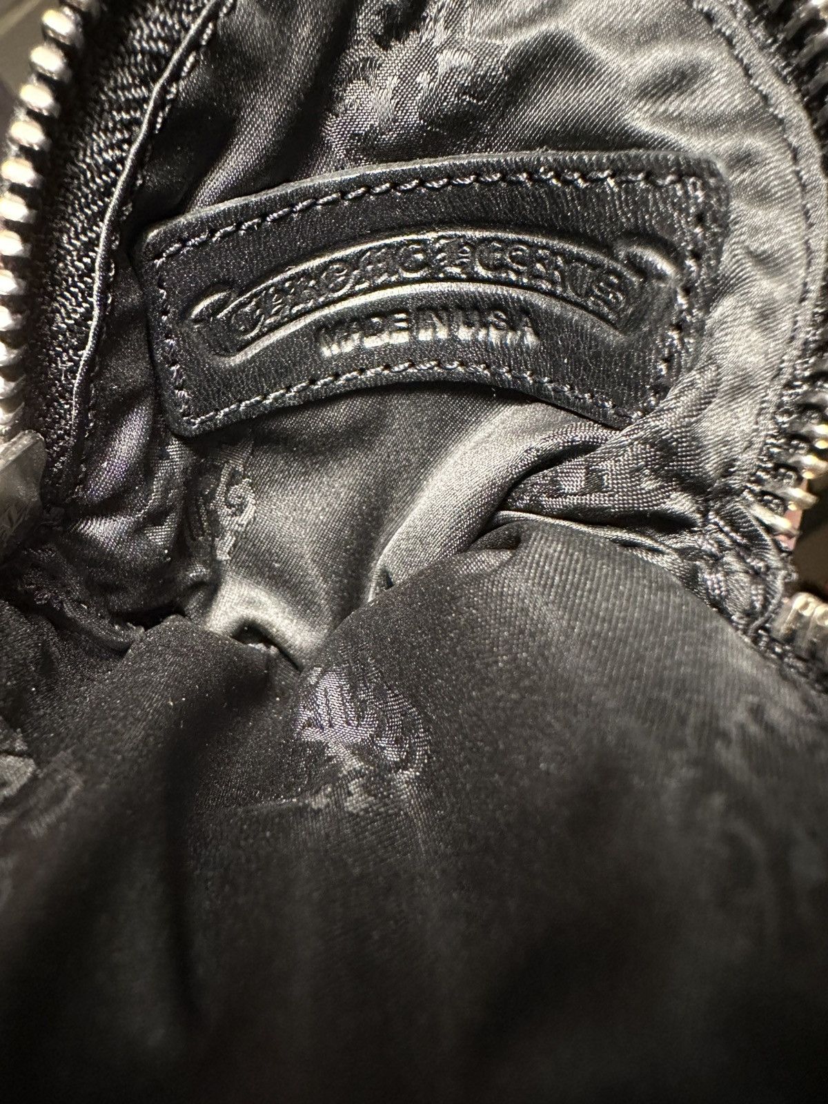 Chrome Hearts Chrome Hearts Leather Coin Purse w/ Clip Chain – Black Size ONE SIZE - 10 Thumbnail
