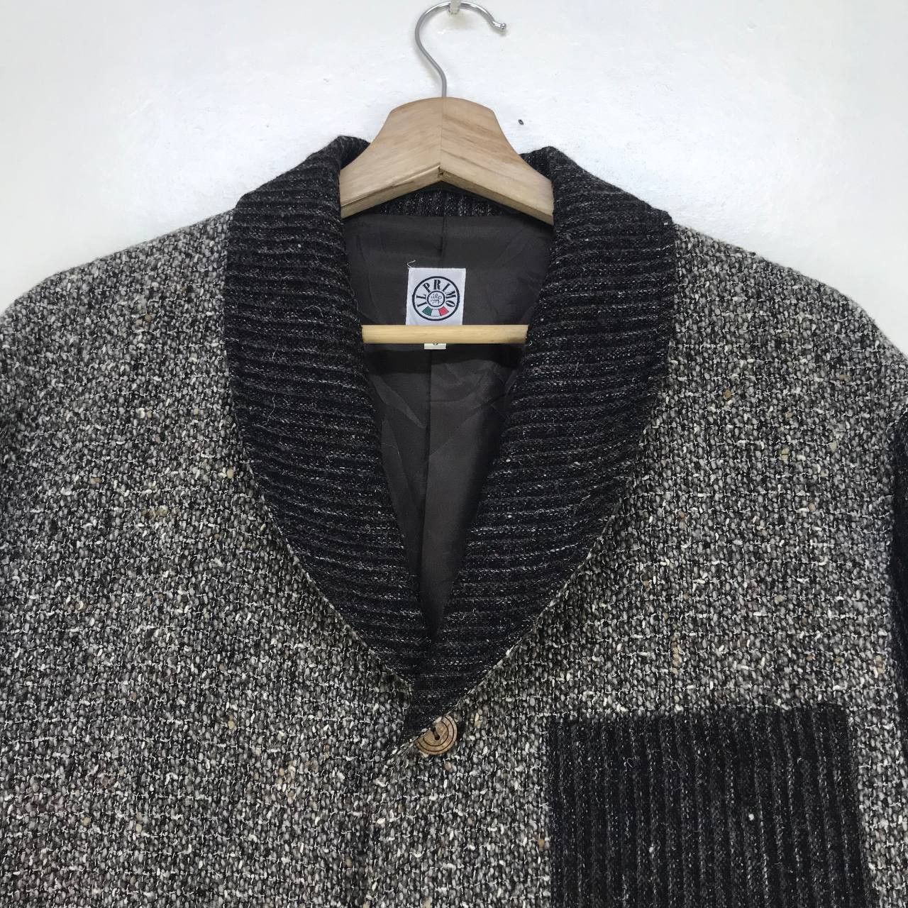 Designer × Harris Tweed Italianamente Ilprimo Patchwork Tweed Coat Blazer Jacker Size US S / EU 44-46 / 1 - 10 Thumbnail