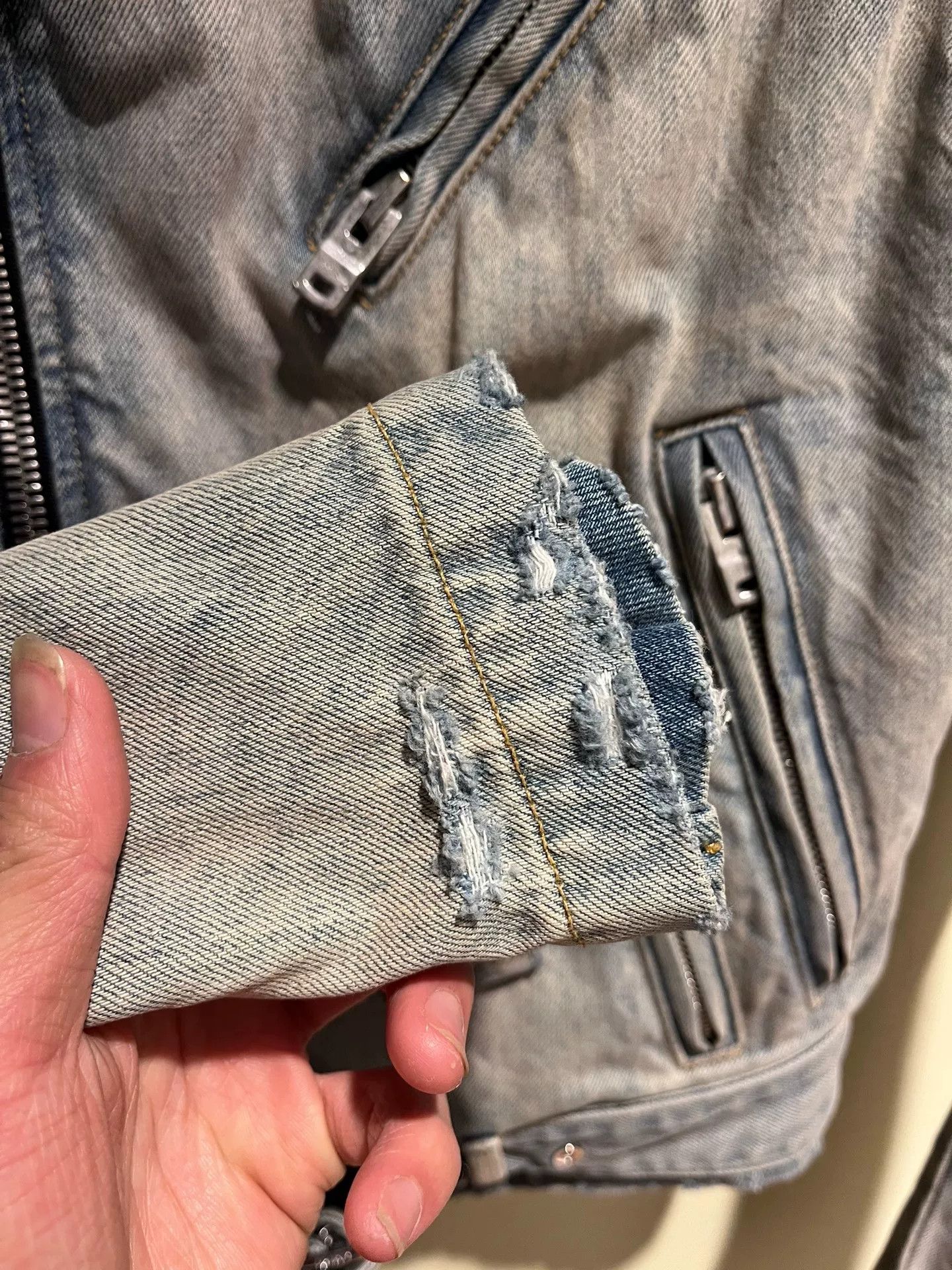 Amiri amiri blue motorcycle jacket size S Size US S / EU 44-46 / 1 - 4 Thumbnail