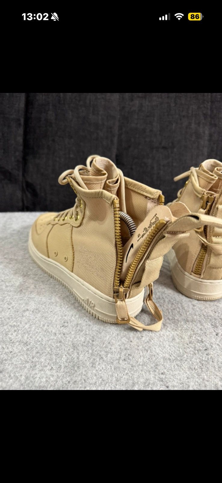 Nike Nike SF AF1 Mid Air Force 1 Mushroom Light Bone 2017 size 40 Size US 10 / IT 40 - 8 Thumbnail